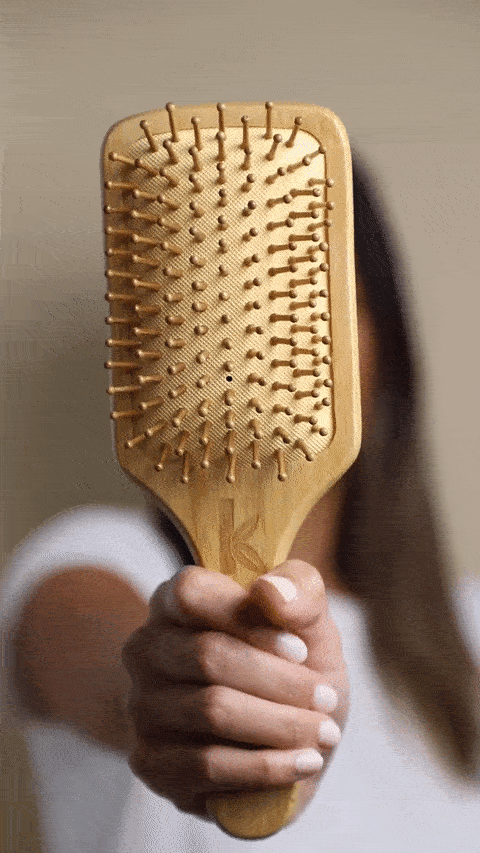 Bamboo hairbrush