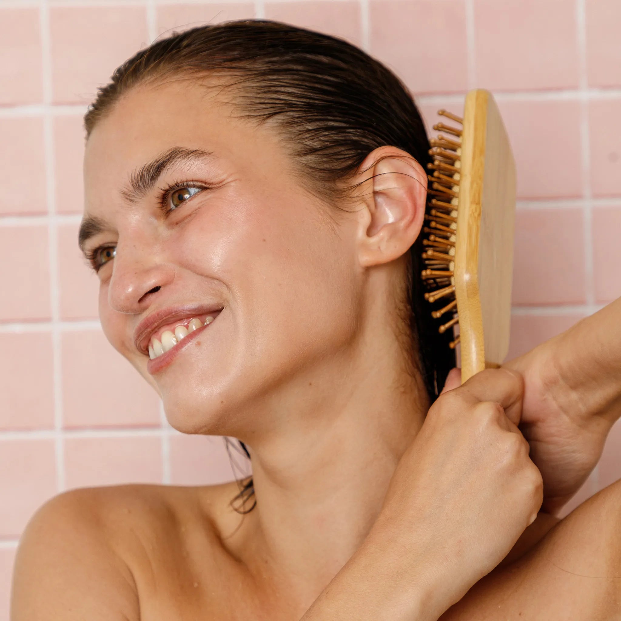 Bamboo hairbrush by seek bamboo