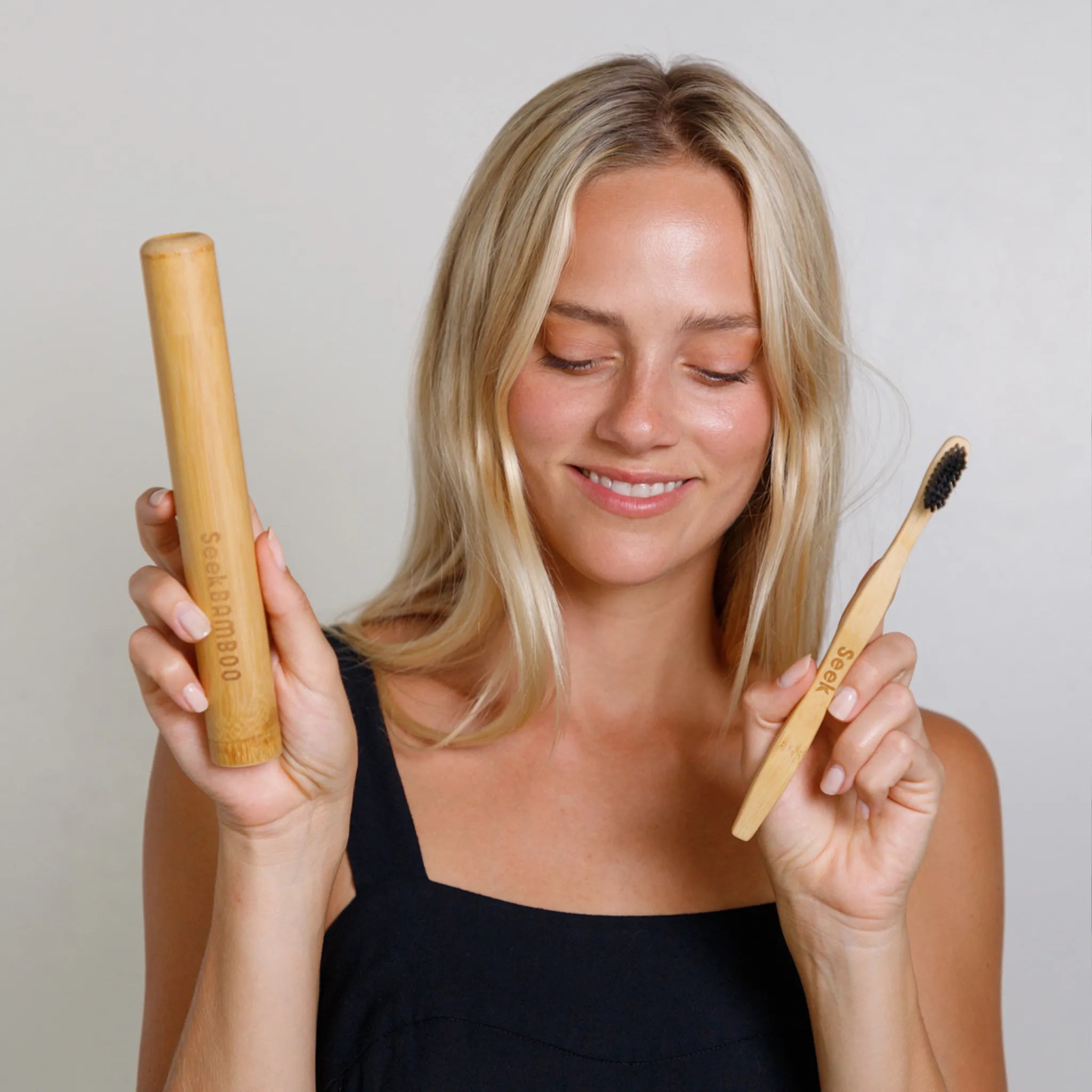 Bamboo Toothbrush Holder