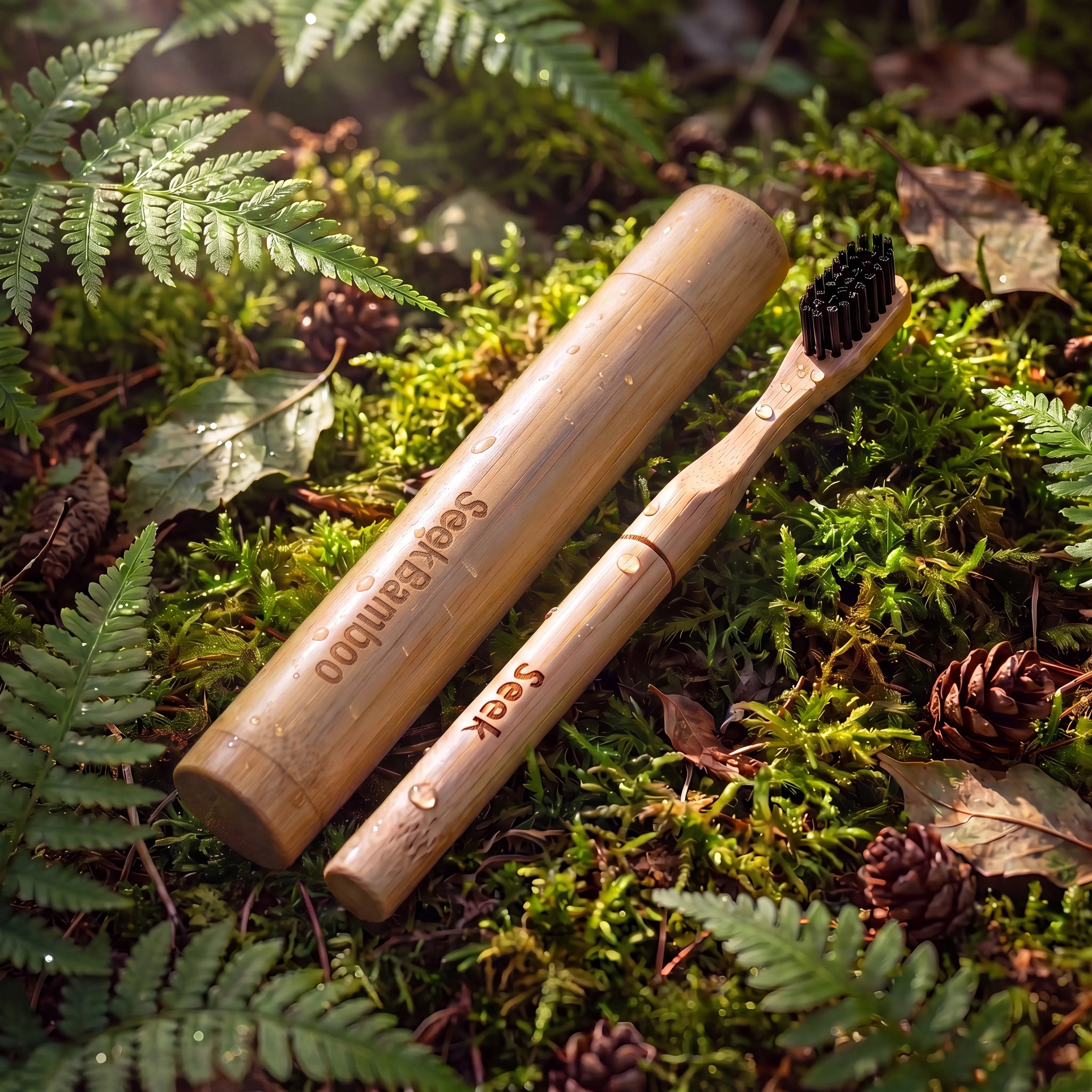 Bamboo Toothbrush Holder by seek bamboo