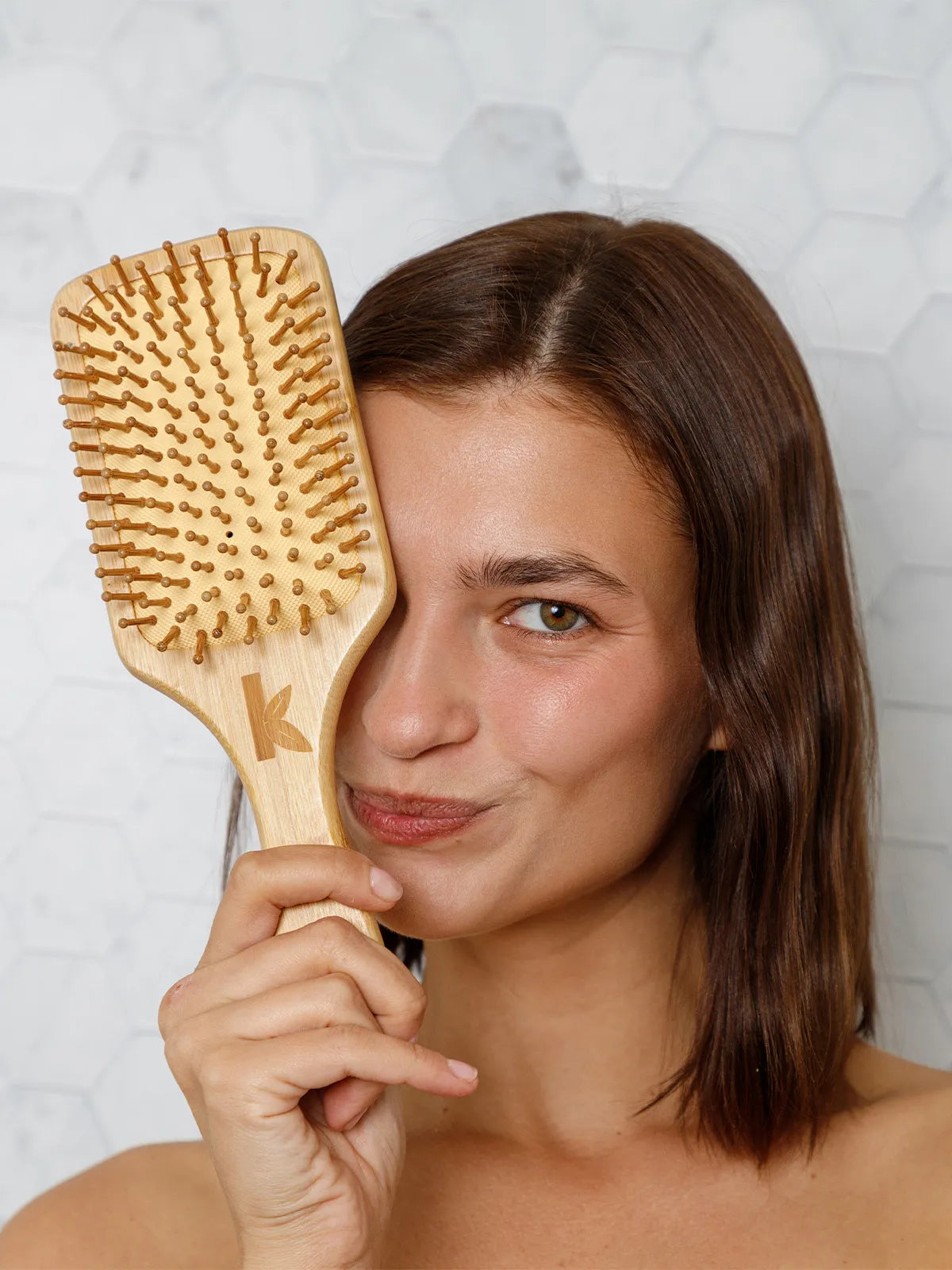 bamboo brush hair