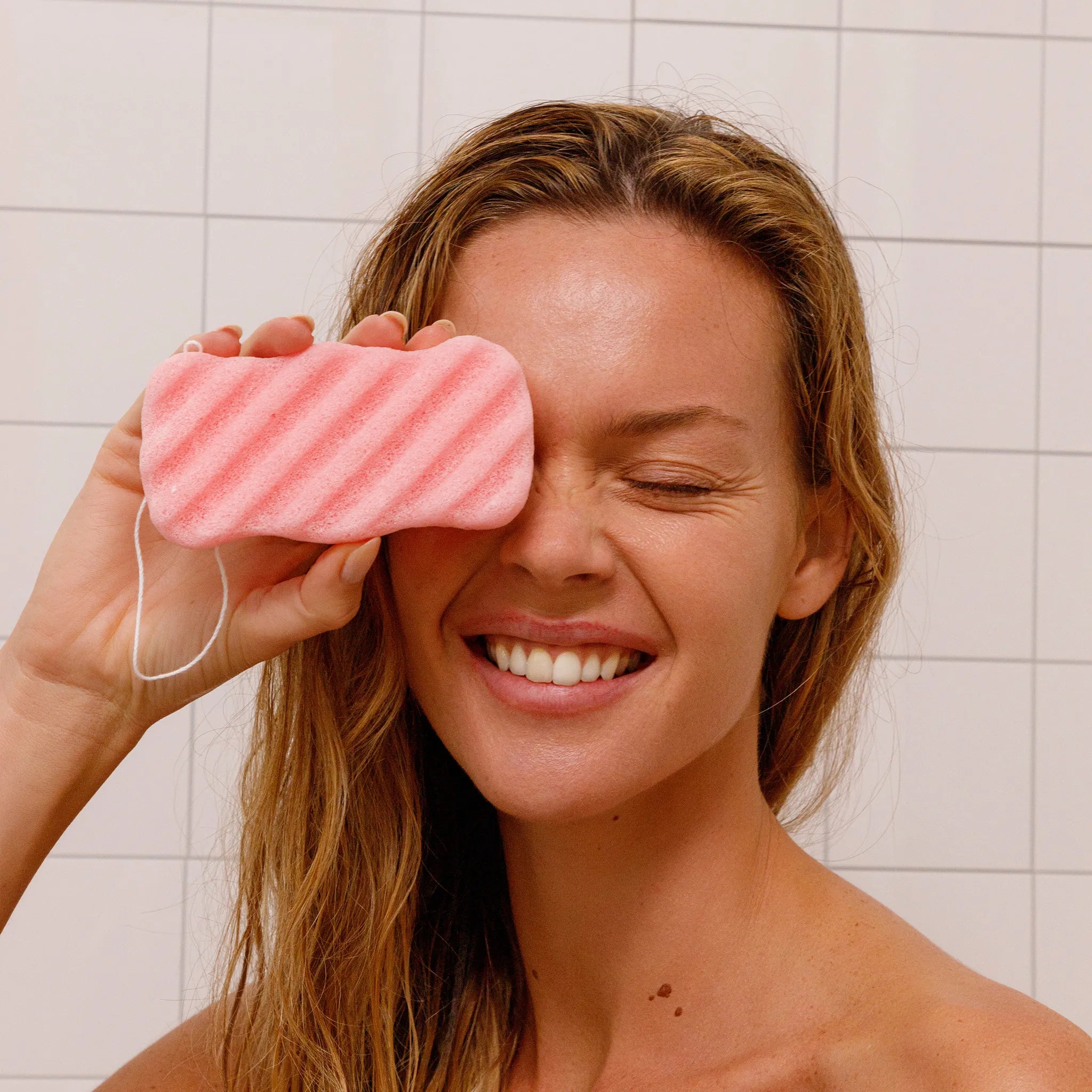 Pink Clay Konjac Body Sponge