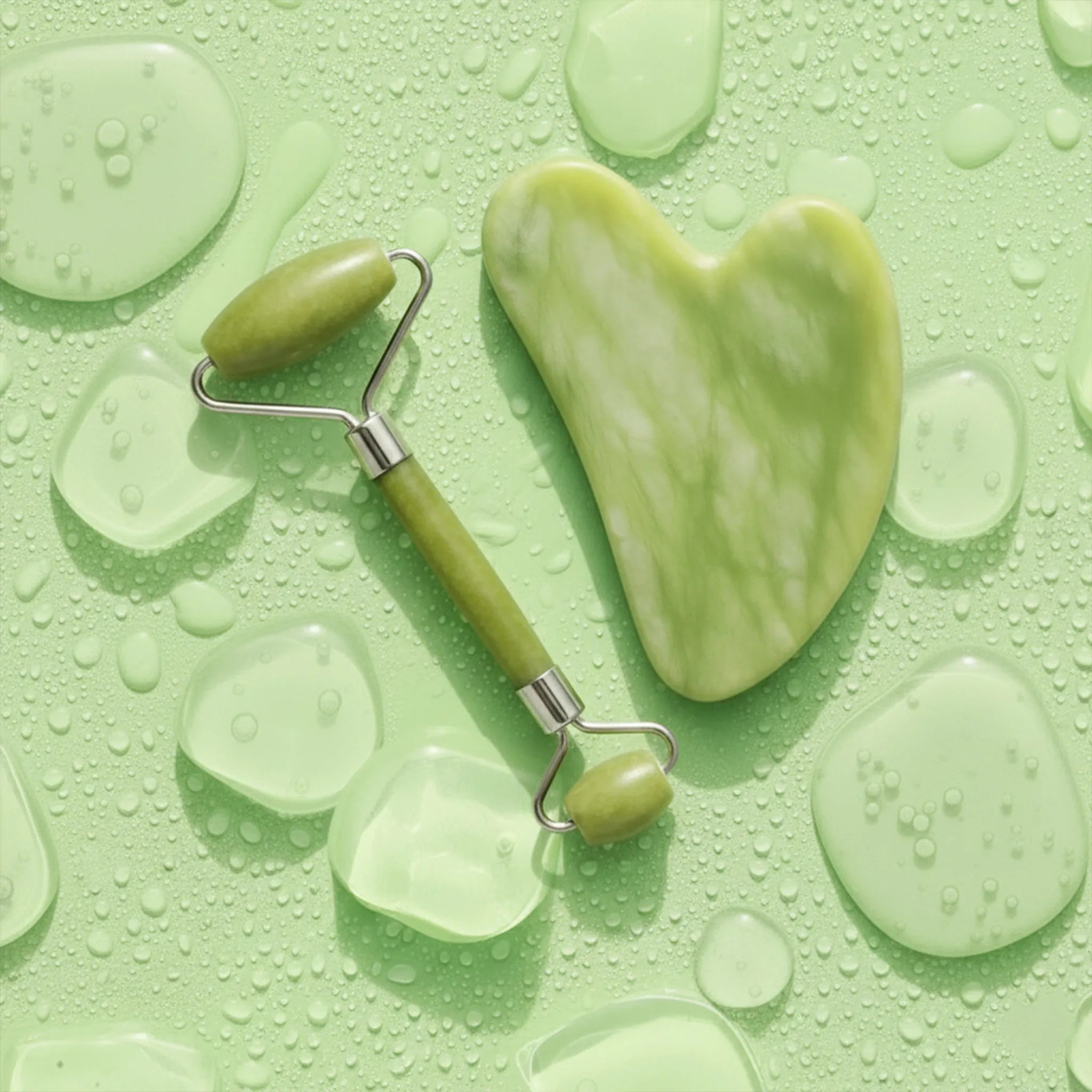 Jade Roller and Gua Sha Seek bamboo