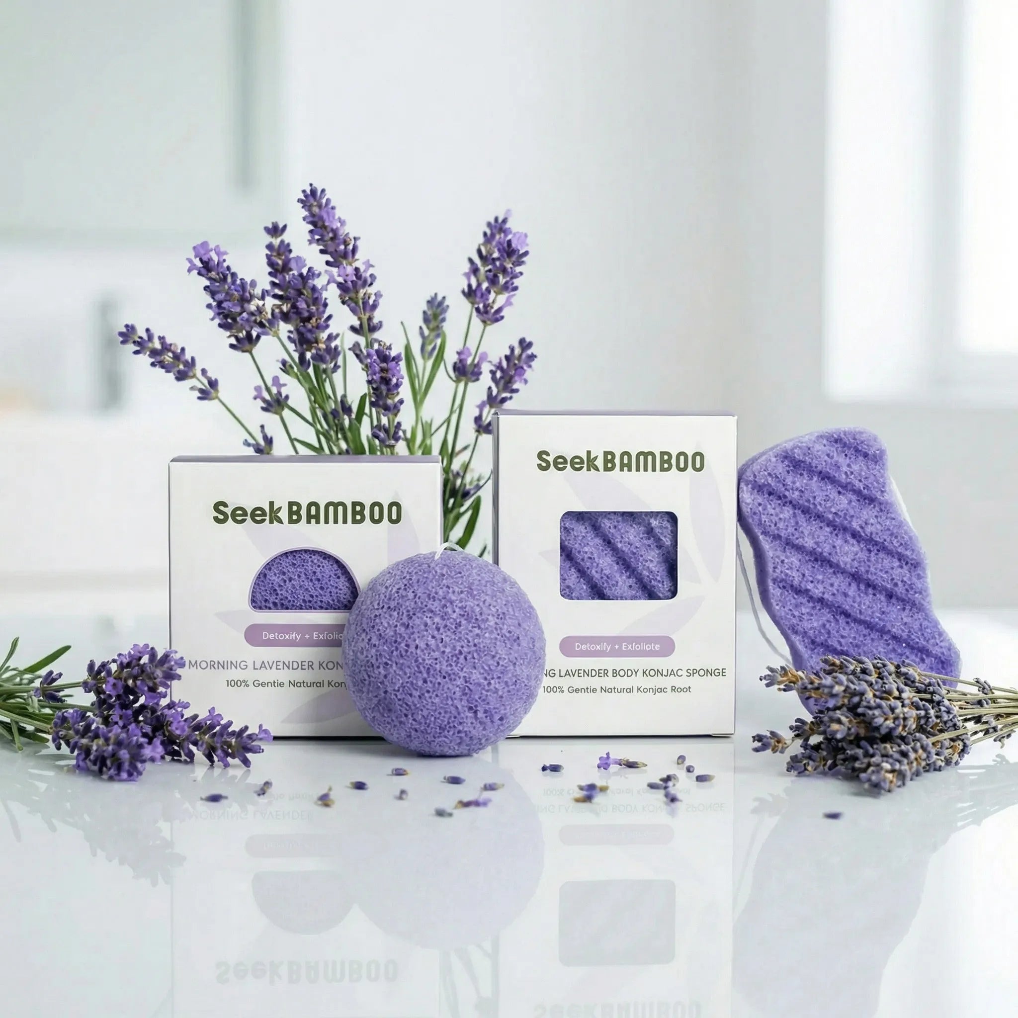Lavender Konjac Face and Body Sponge