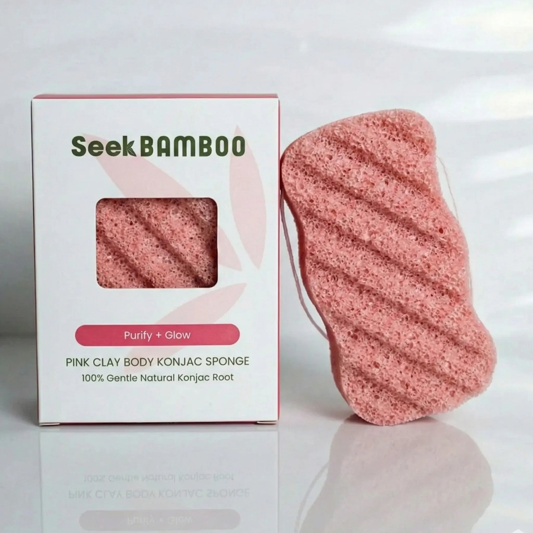 Pink Clay Konjac Body Sponge