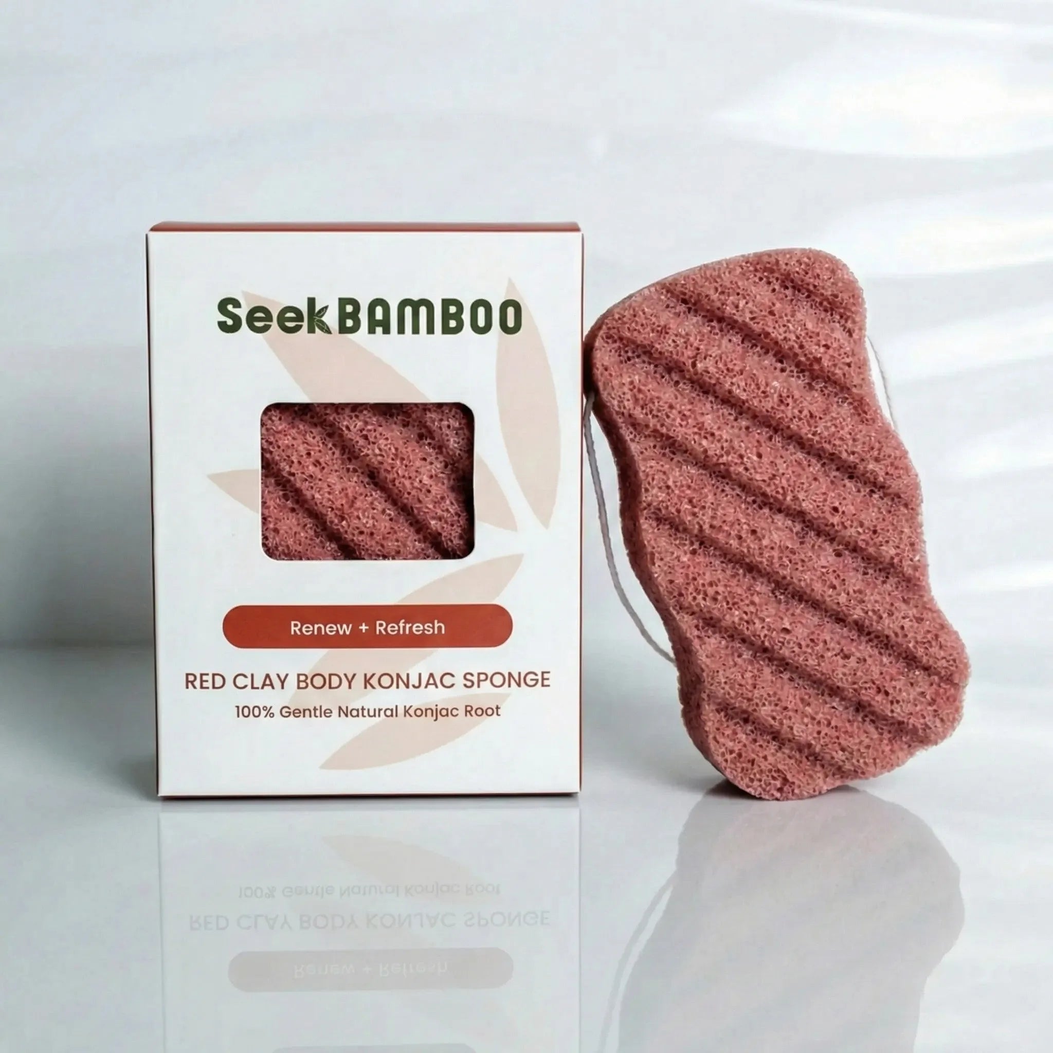Red Clay Konjac Body Sponge