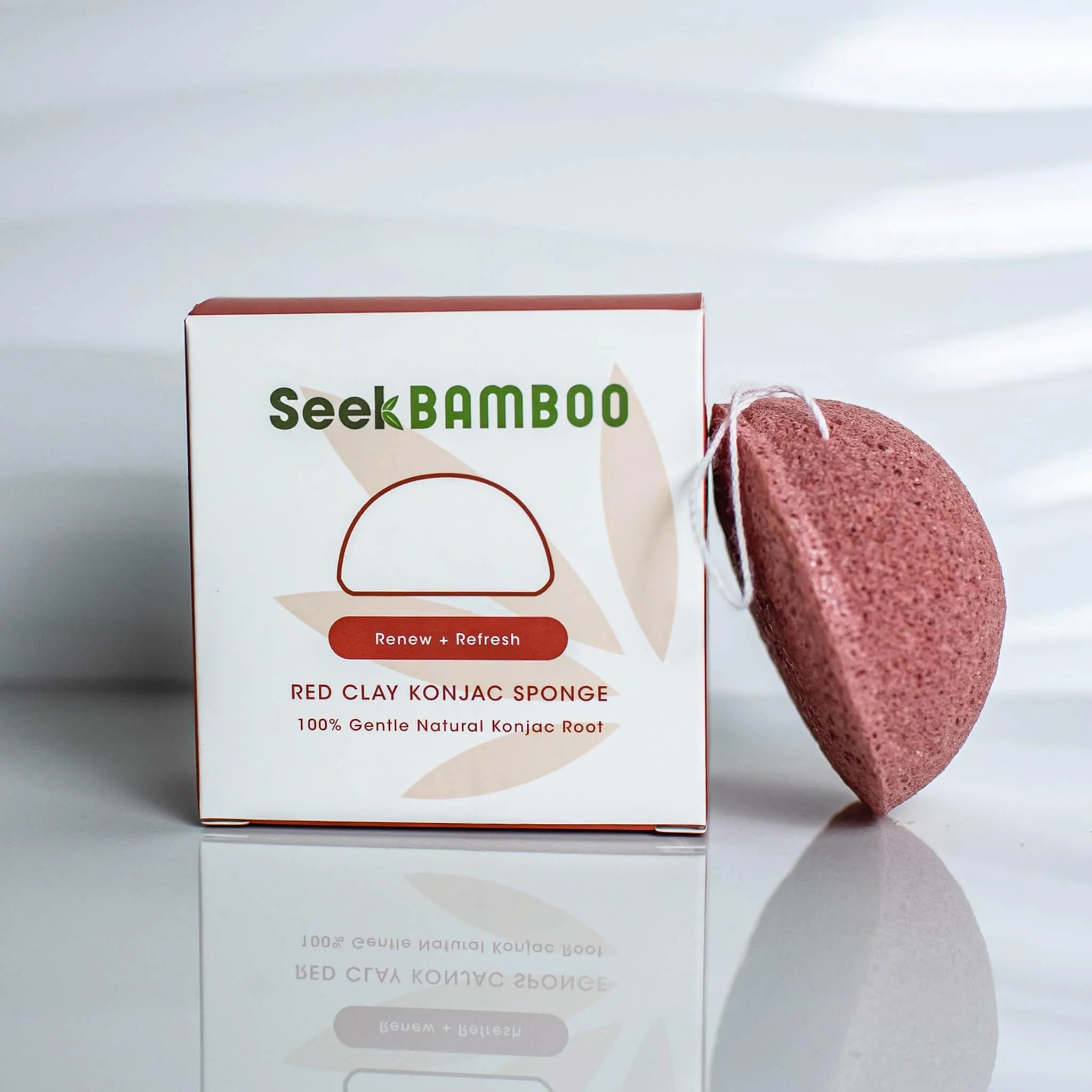 Red clay konjac sponge