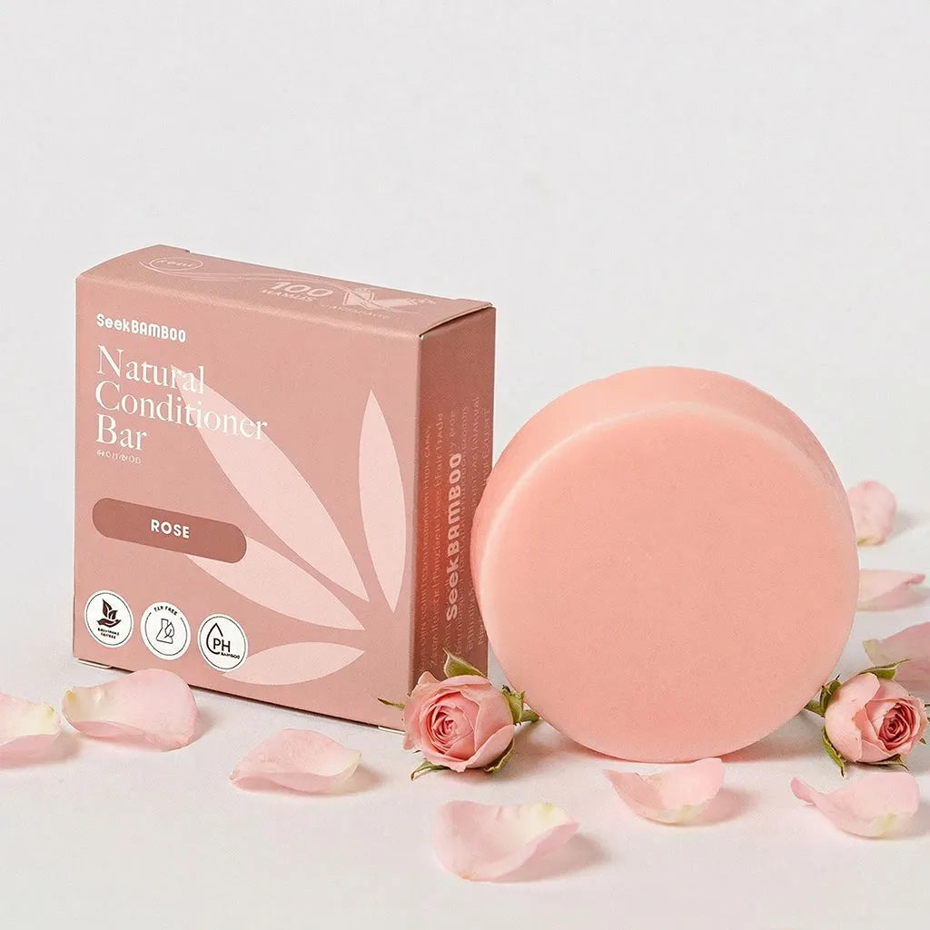 rose hair conditioner bar product image