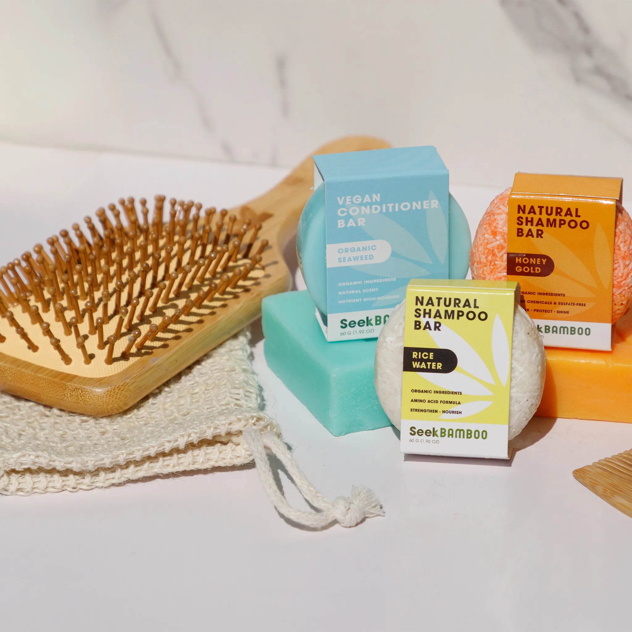 shampoo bar with hair brush