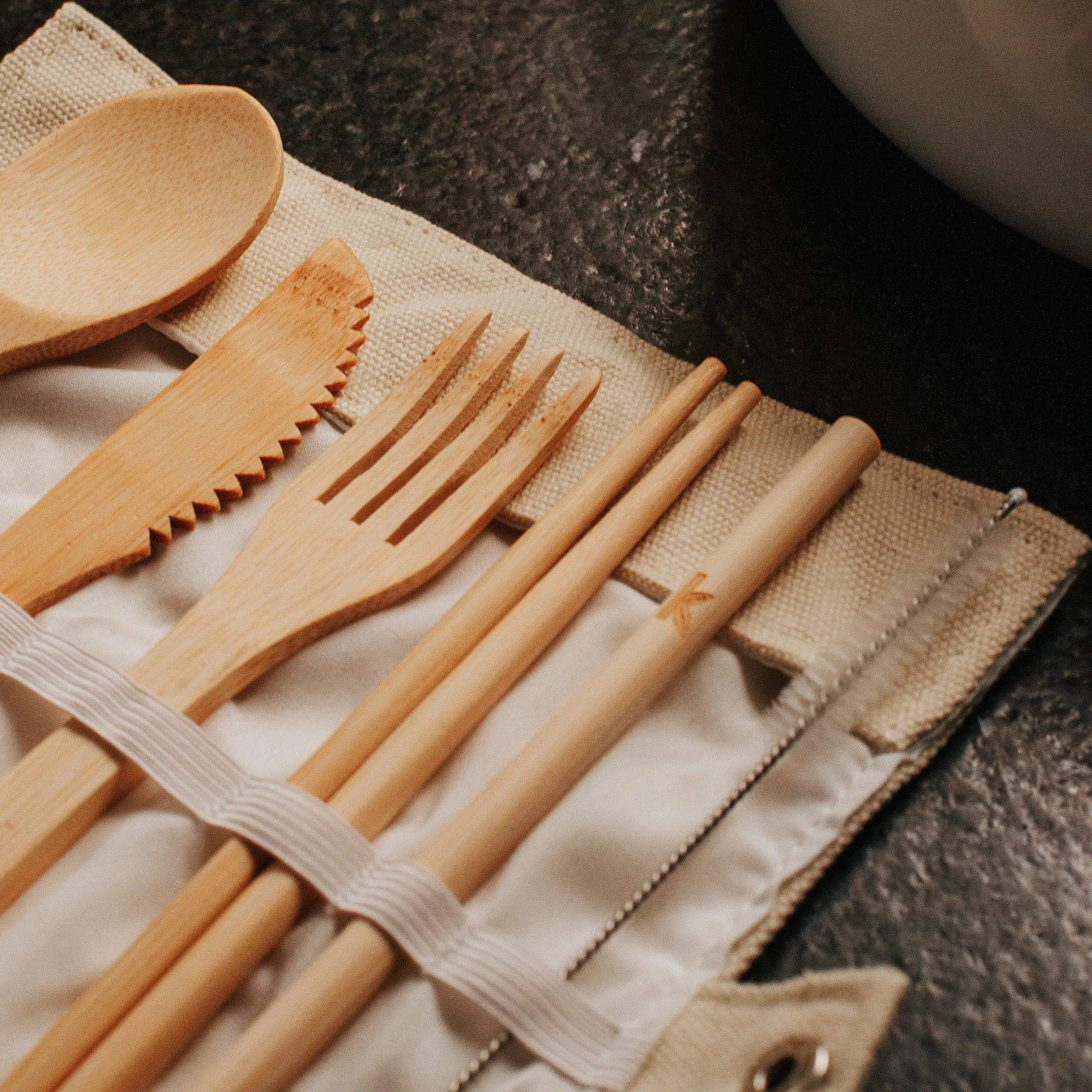 Bamboo Cutlery Sets