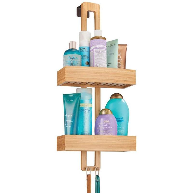 Rebrilliant Bamboo Shower Caddy, This Over The Door Shower Caddy Is A  Stylish And Eco Friendly Sho…