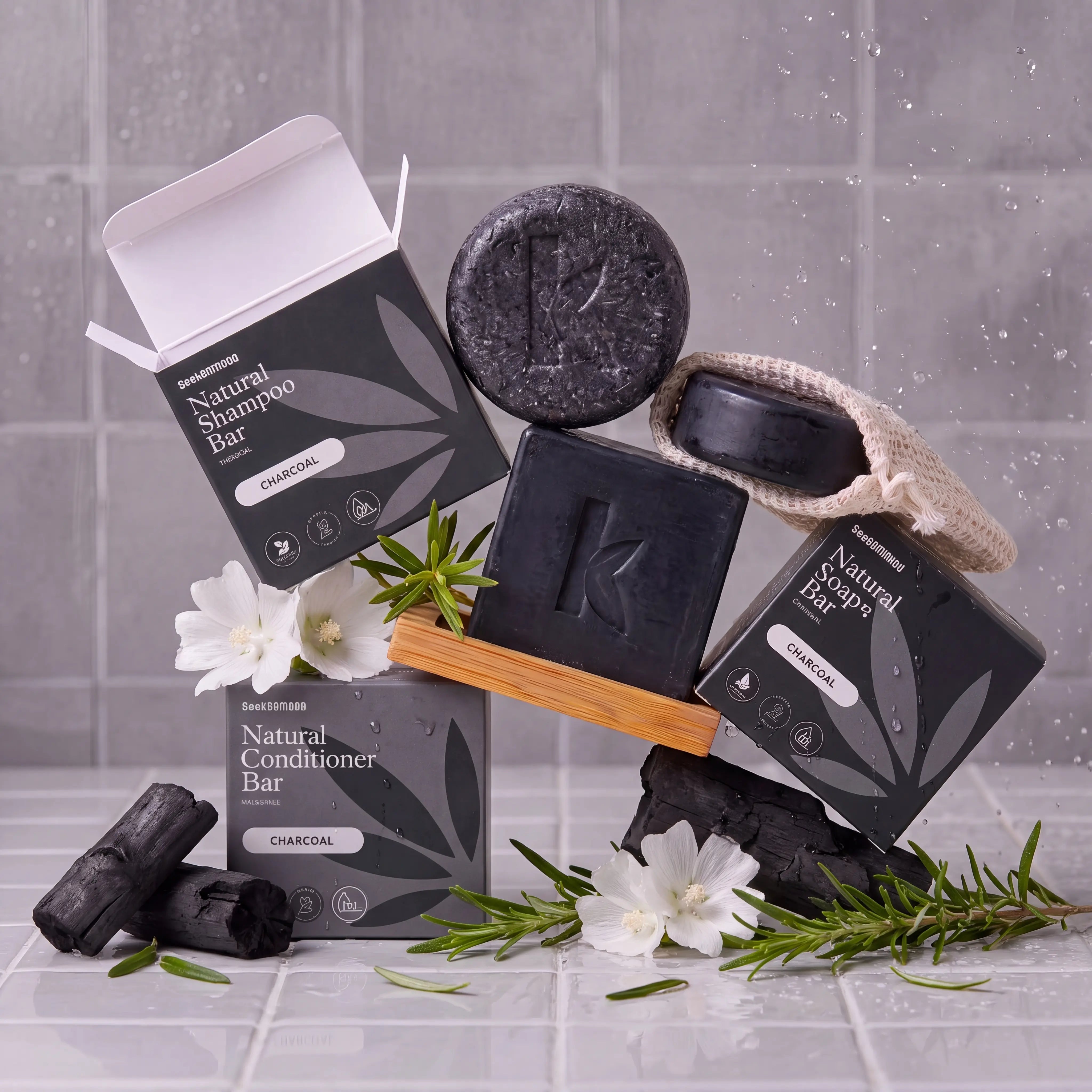 charcoal shower bundle