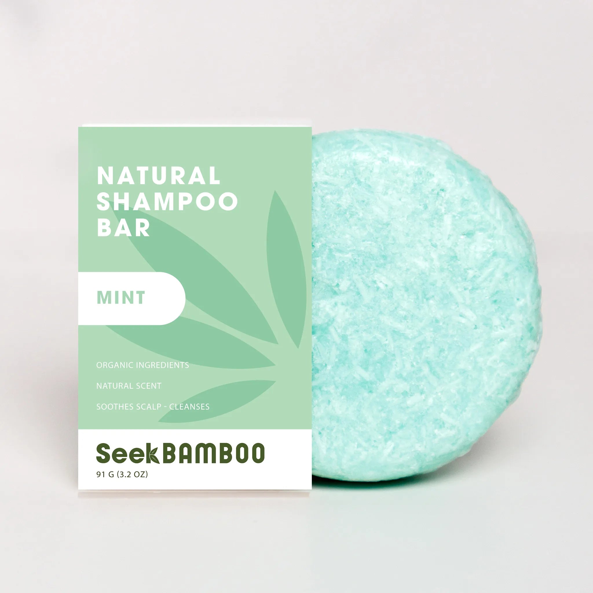solid bar shampoo - mint