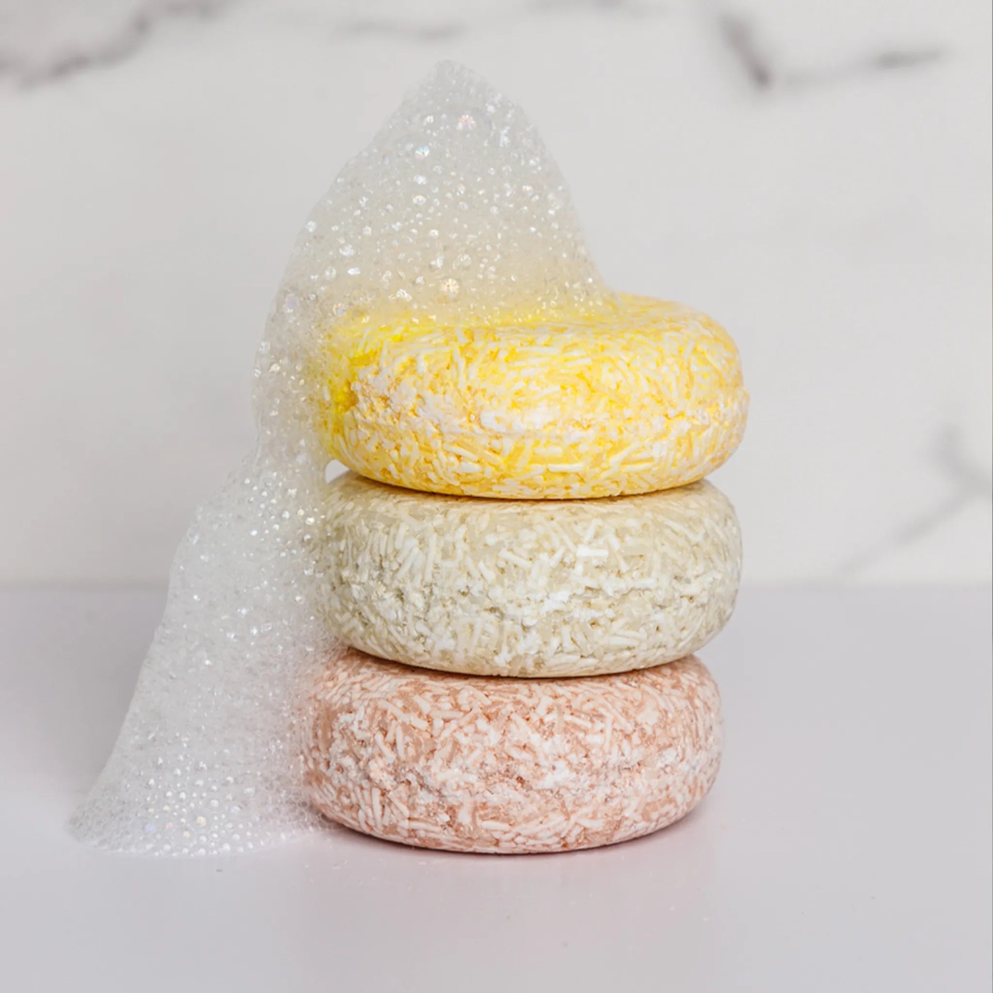 sls-free shampoo bar stack