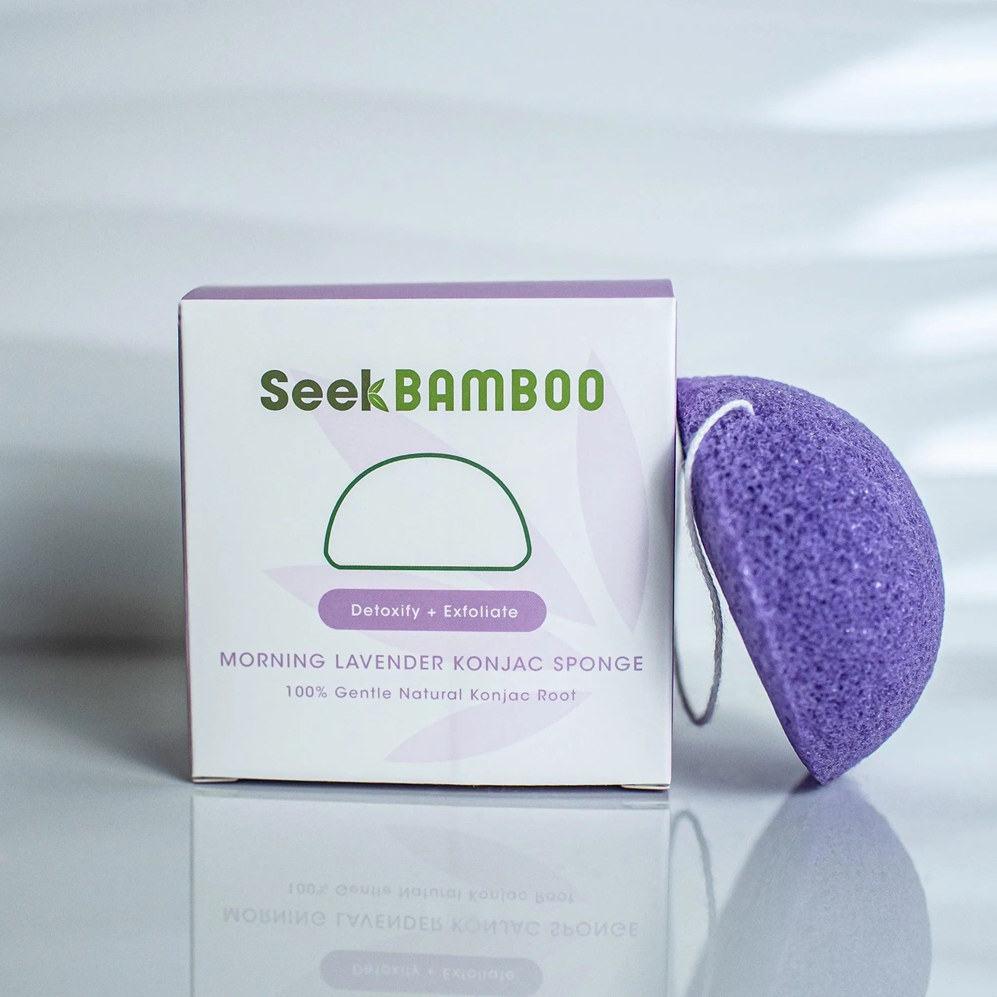 organic lavender konjac sponge