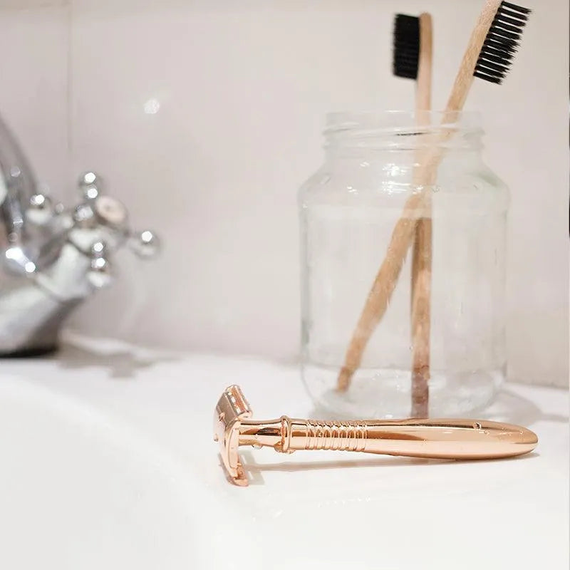 rose gold safety razors