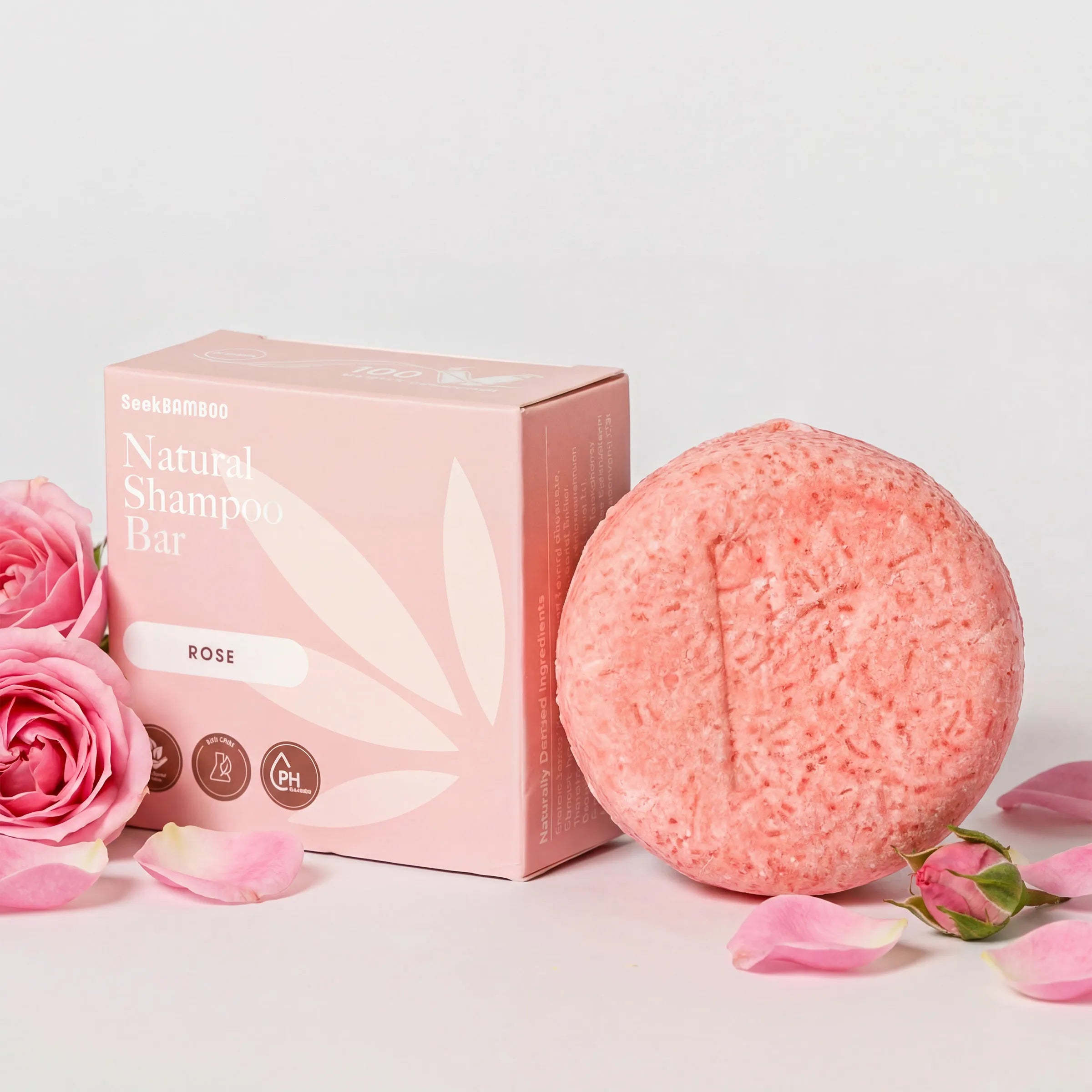 solid bar shampoo - rose