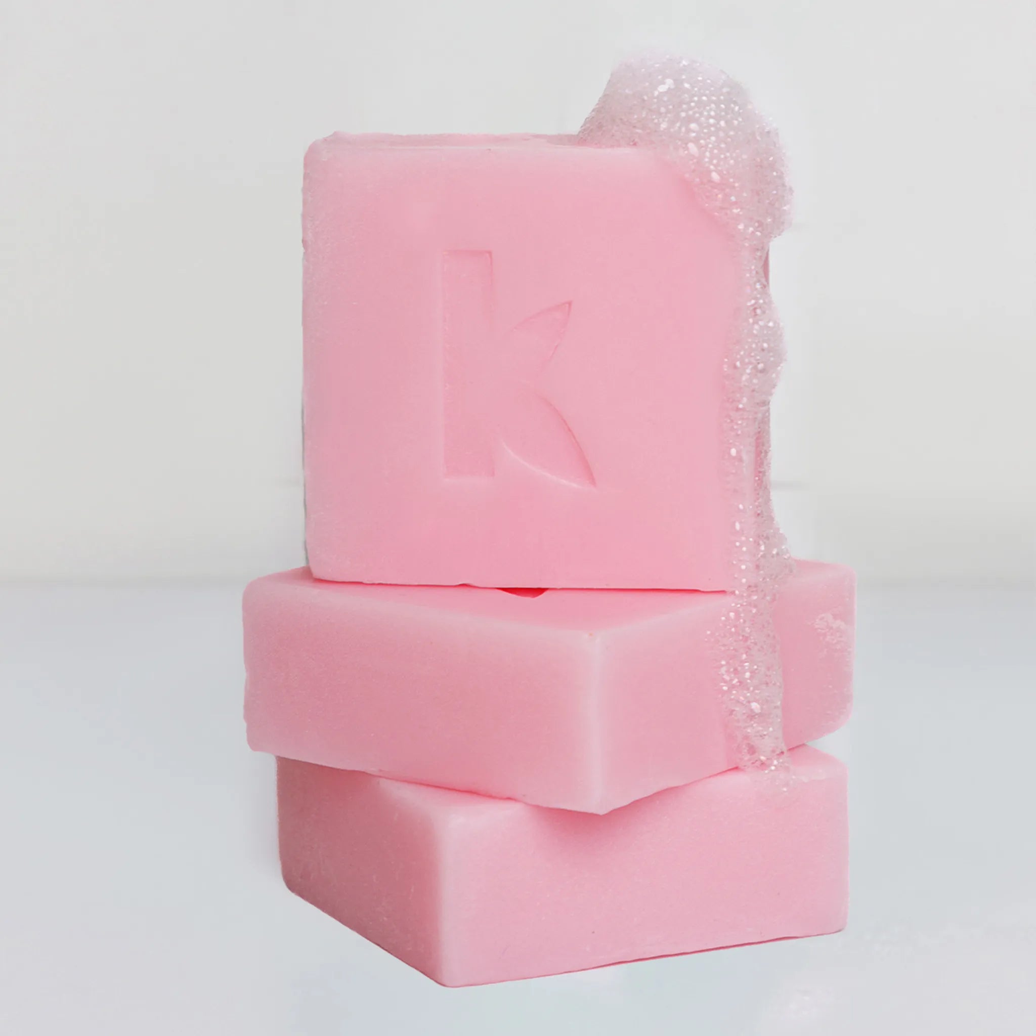 rose soap stacked from seek bamboo