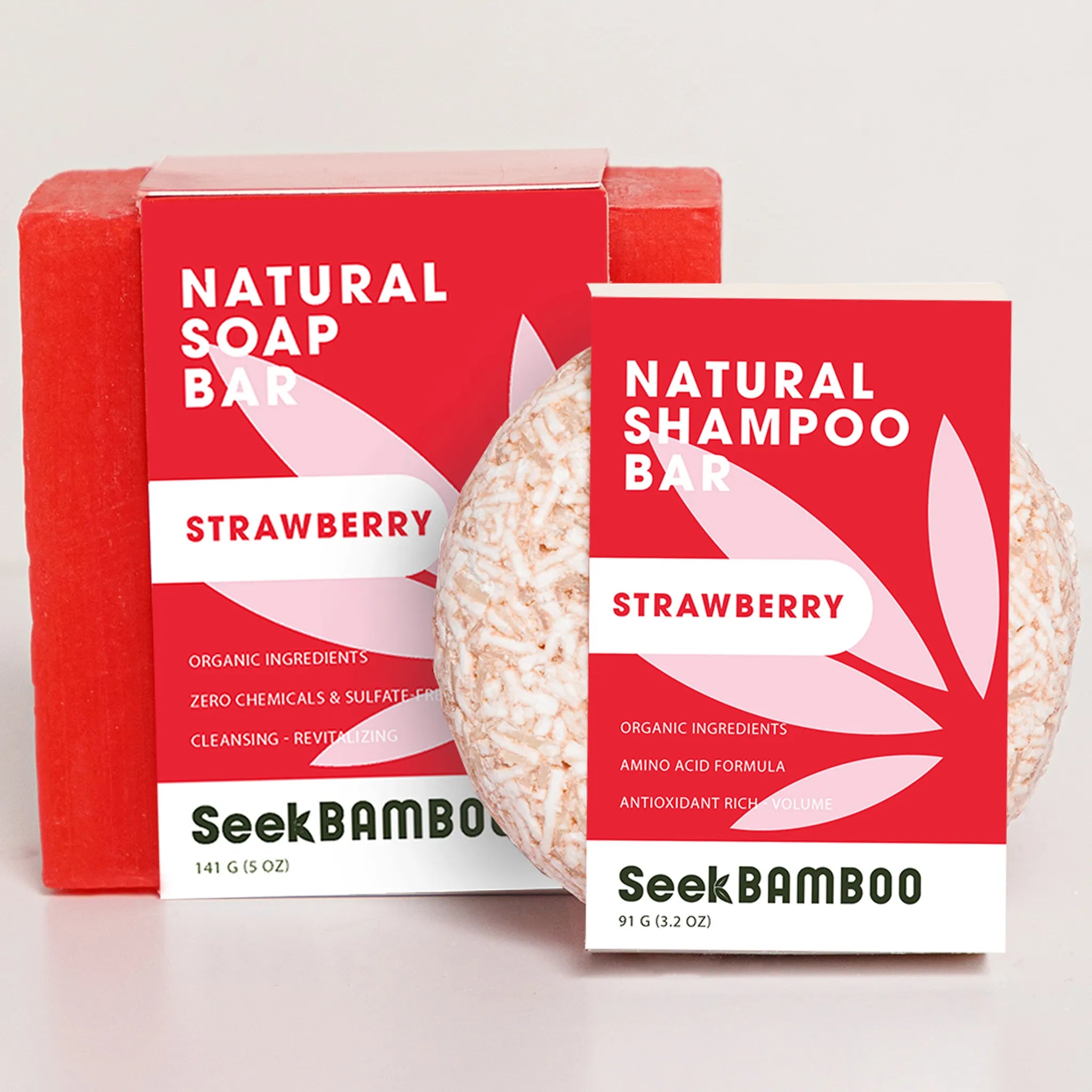 strawberry shampoo and strawberry soap