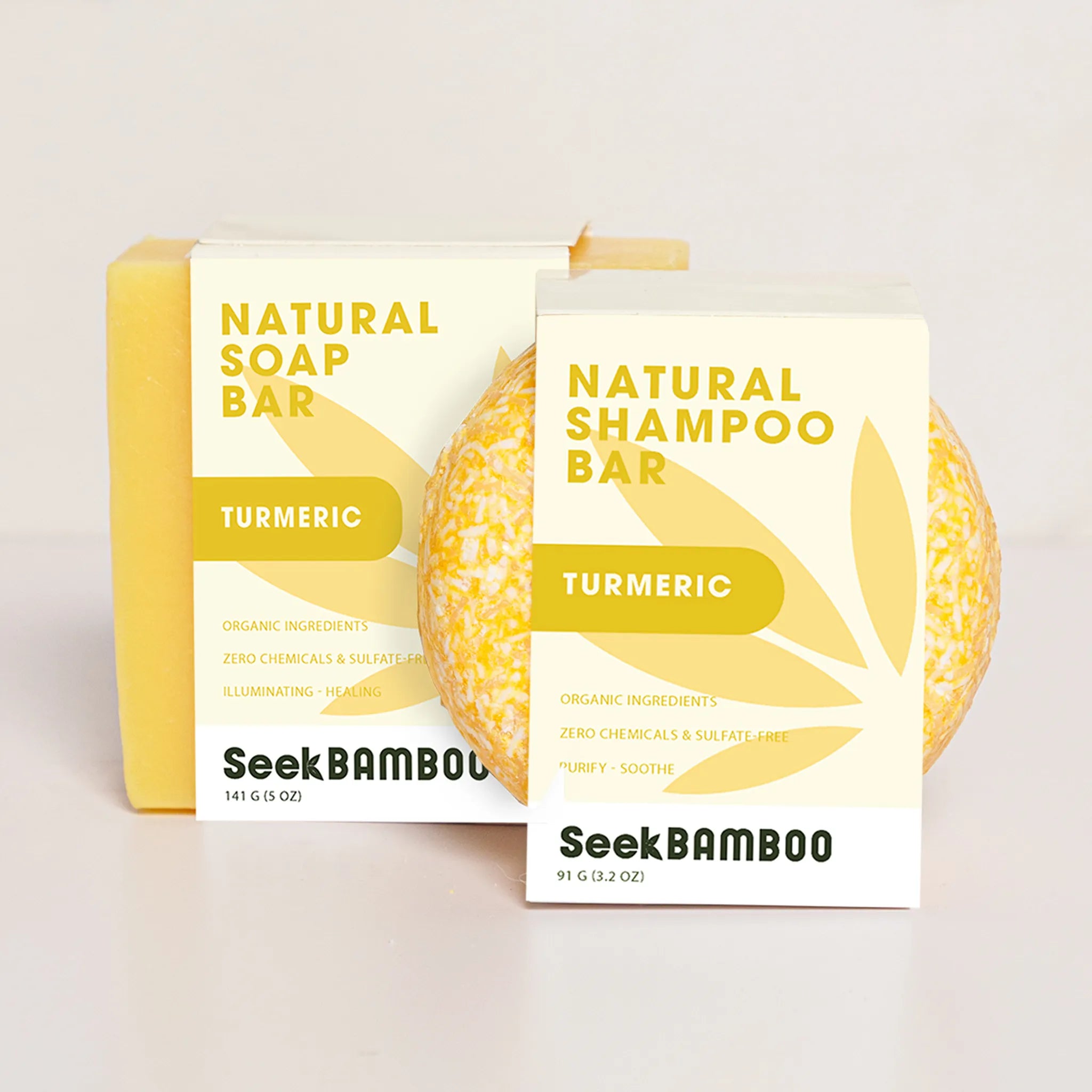 shampoo and soap turmeric