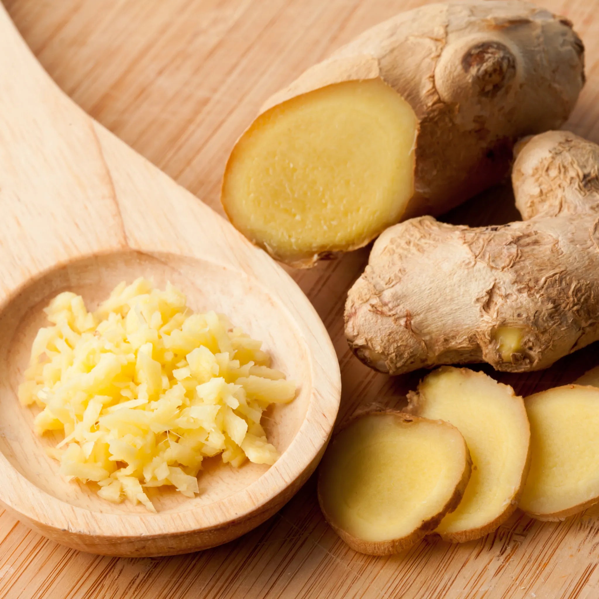 ginger shown for a blog cover photo about the benefits of ginger