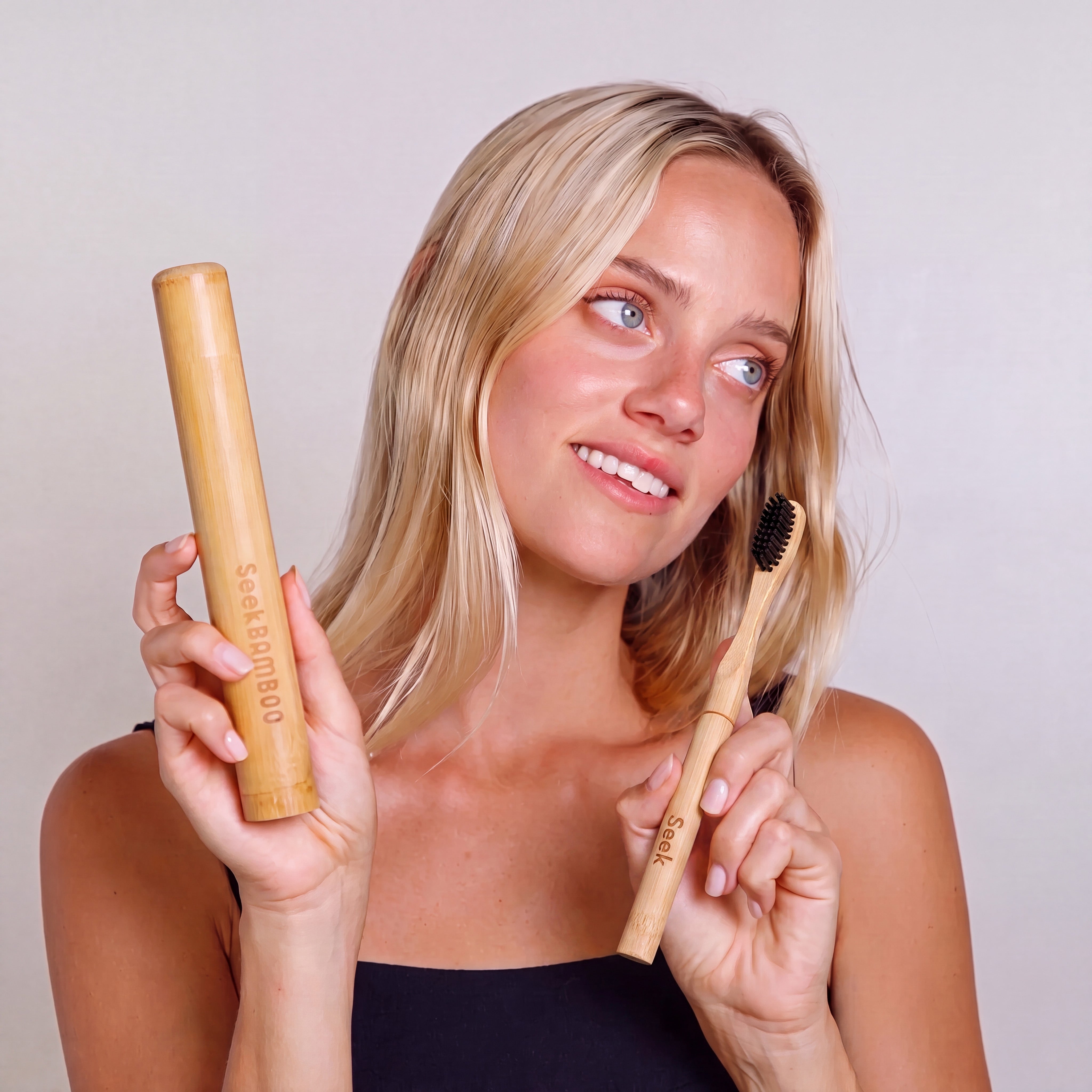 Bamboo toohbrush and holder