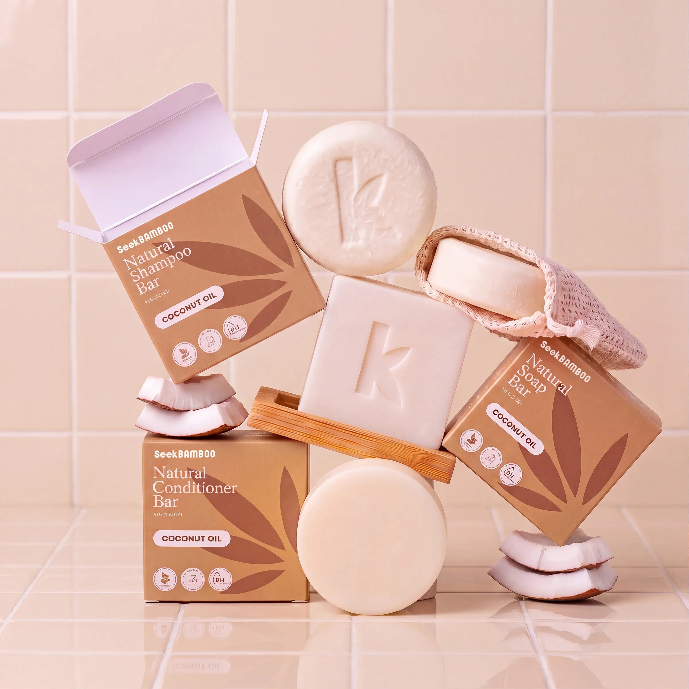 Seek Bamboo Coconut Shower Bundle