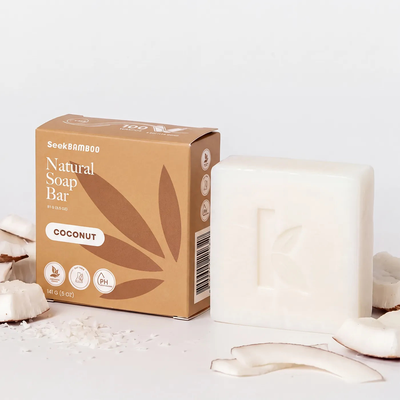 coconut soap bar by seek bamboo