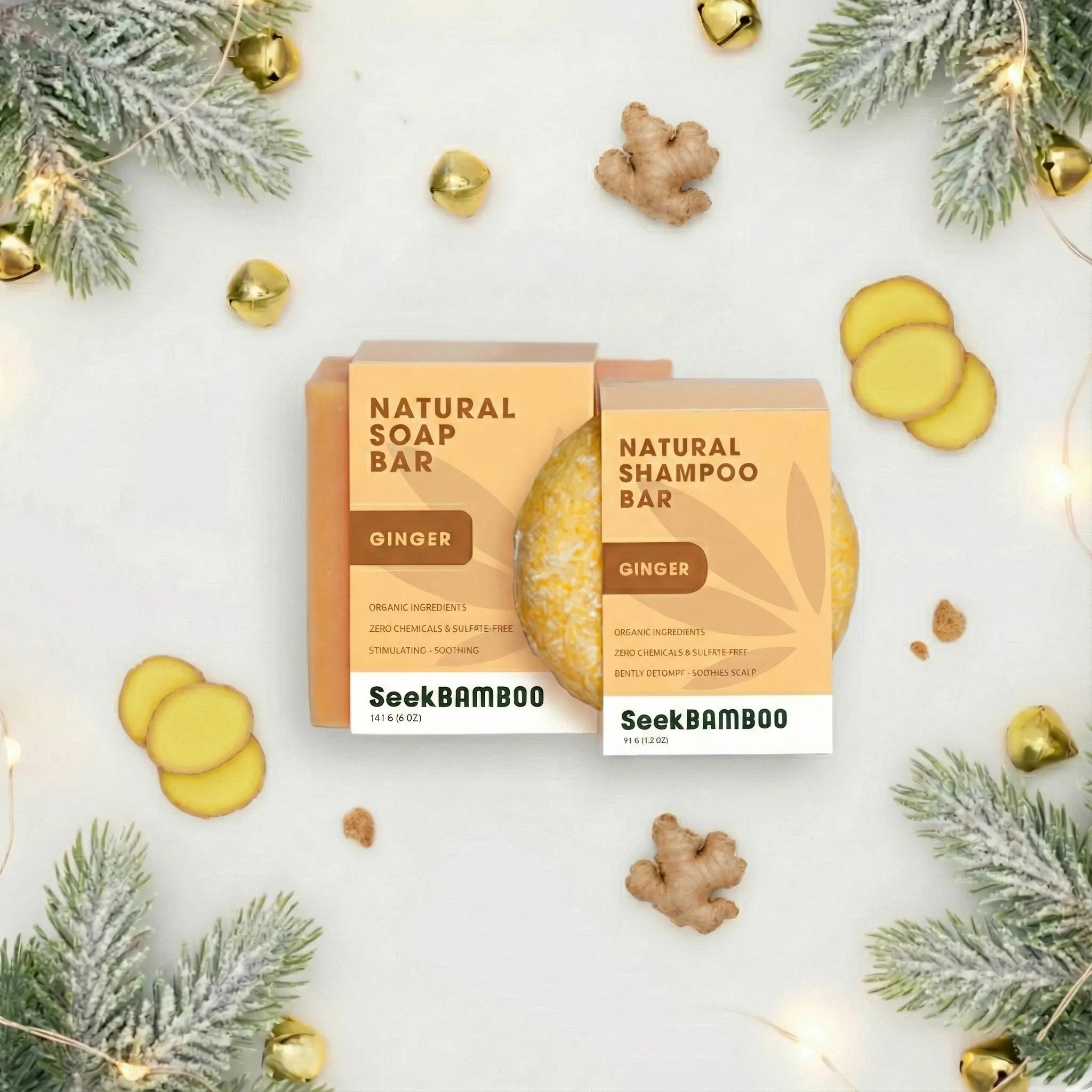Ginger Holiday Shampoo and Soap bundle