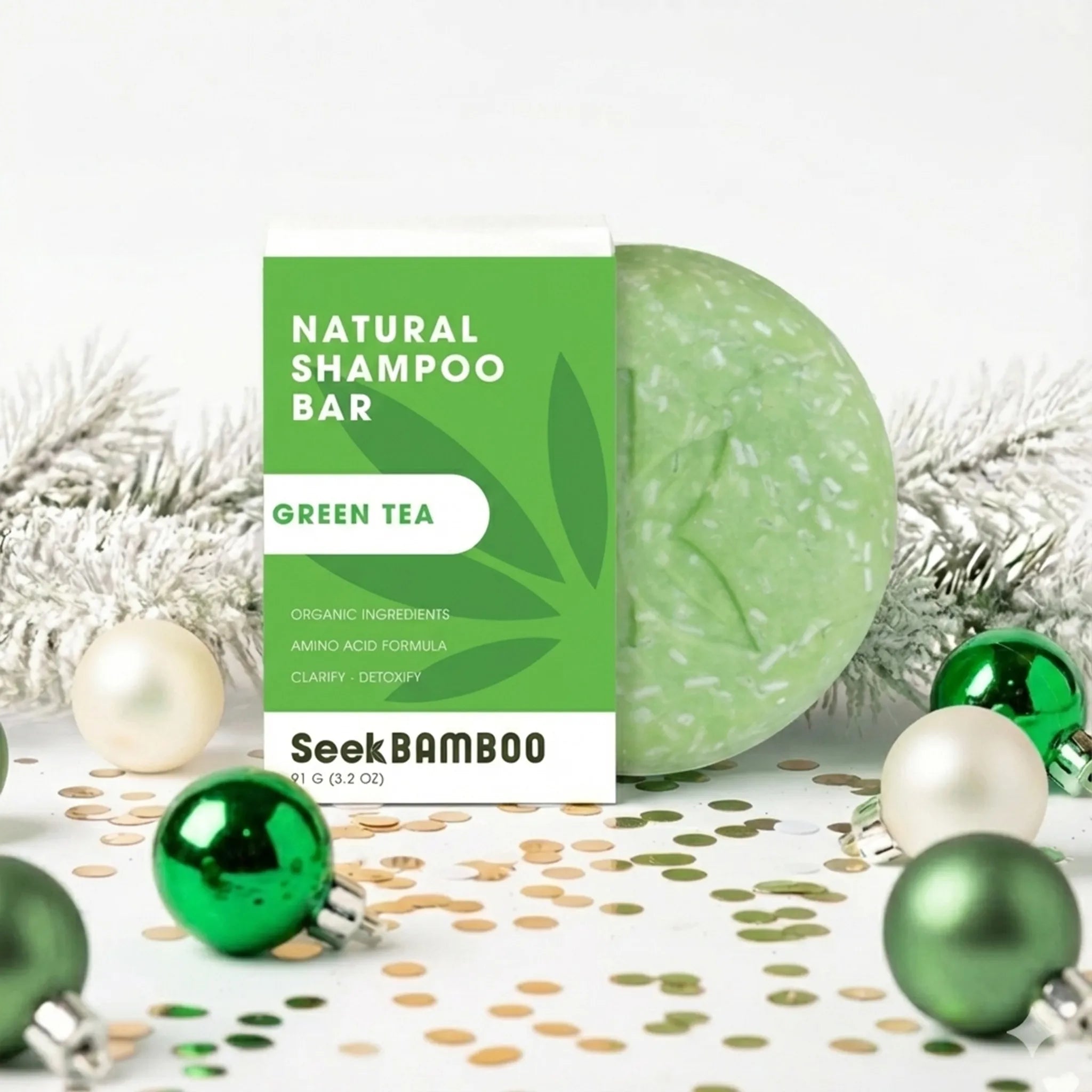 Green Tea Shampo Bar Holiday