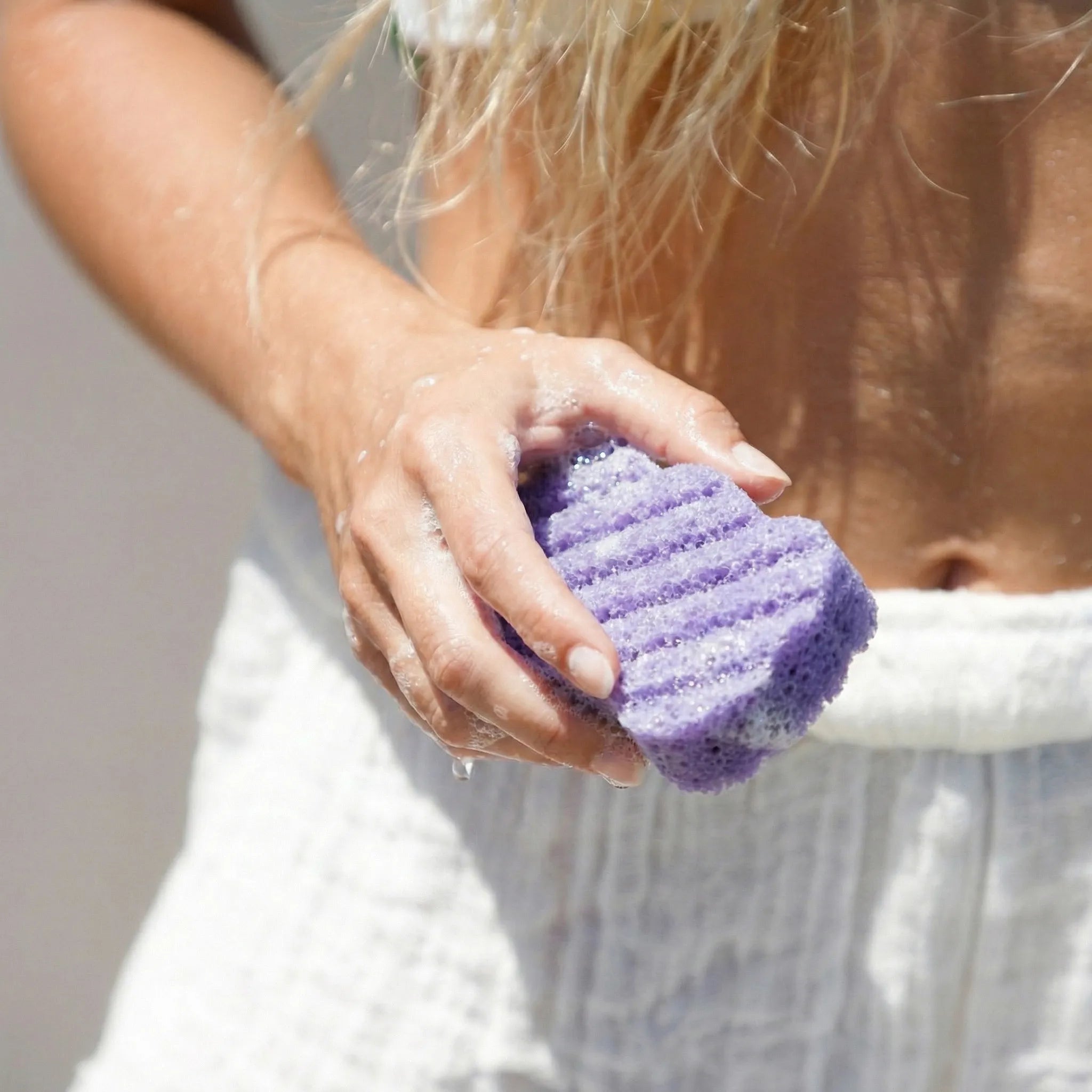 Lavender Konjac Body Sponge