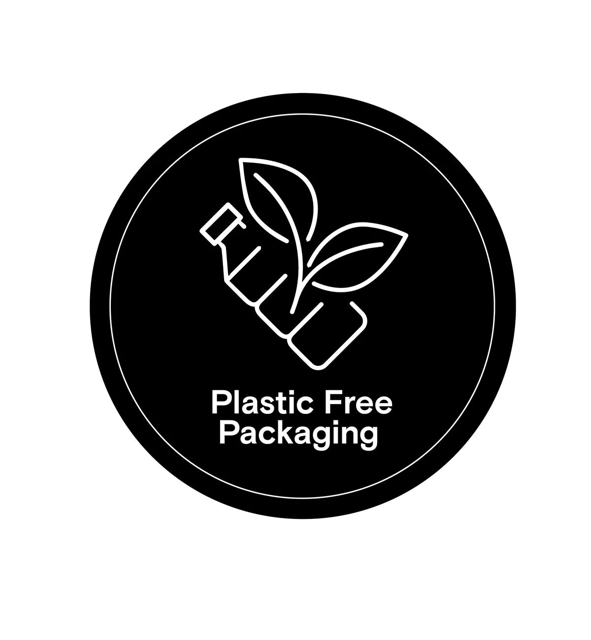 plastic-free packaged bamboo straw icon