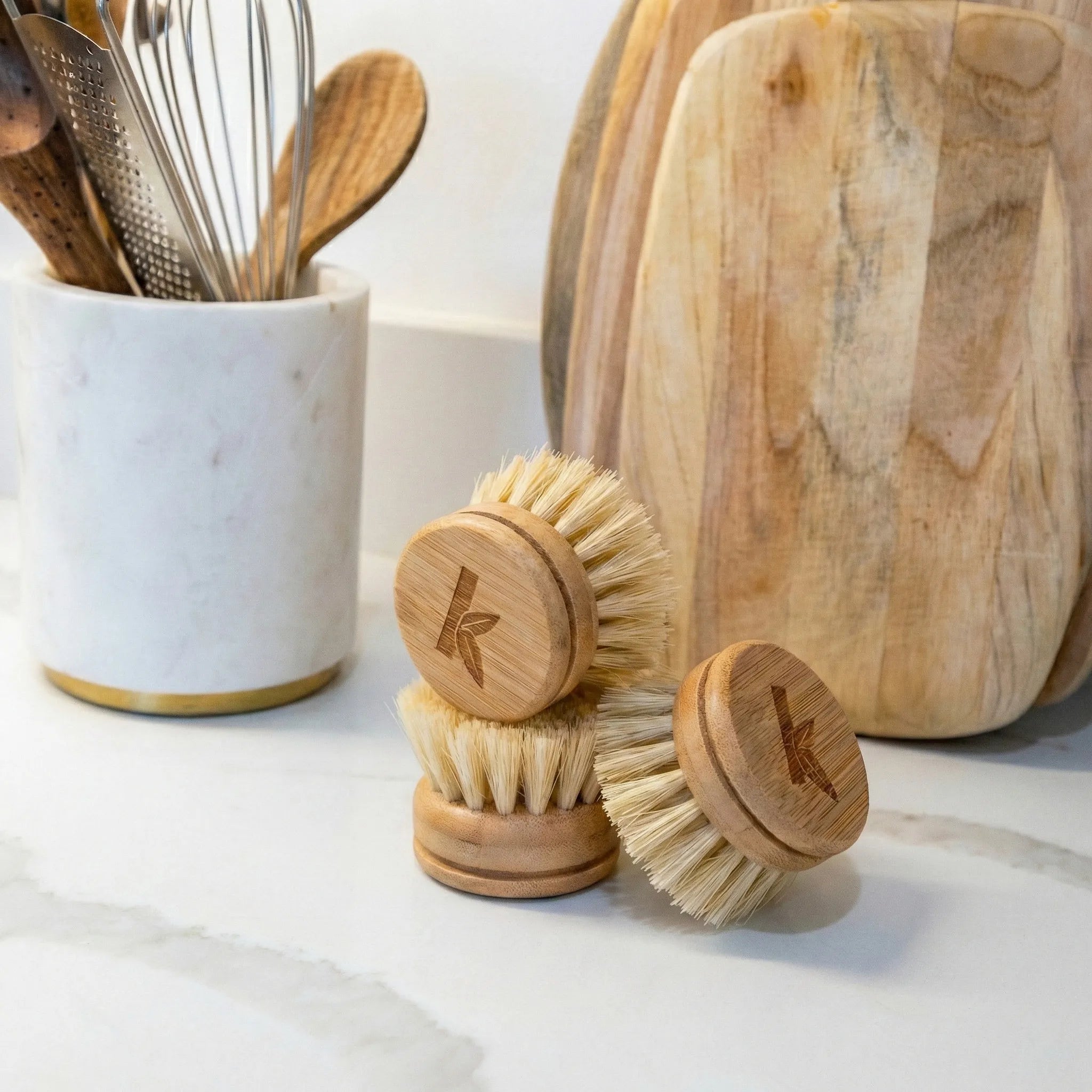 Seek Bamboo Dish Brush Replacement Heads - Thumbnail 4