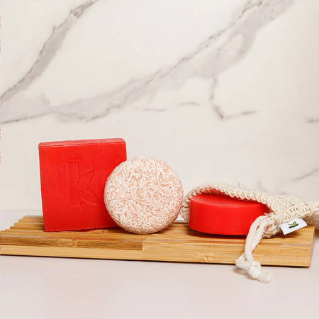 Strawberry Shampoo, Conditioner & Soap | Sweet Clean Trio | Berry Care