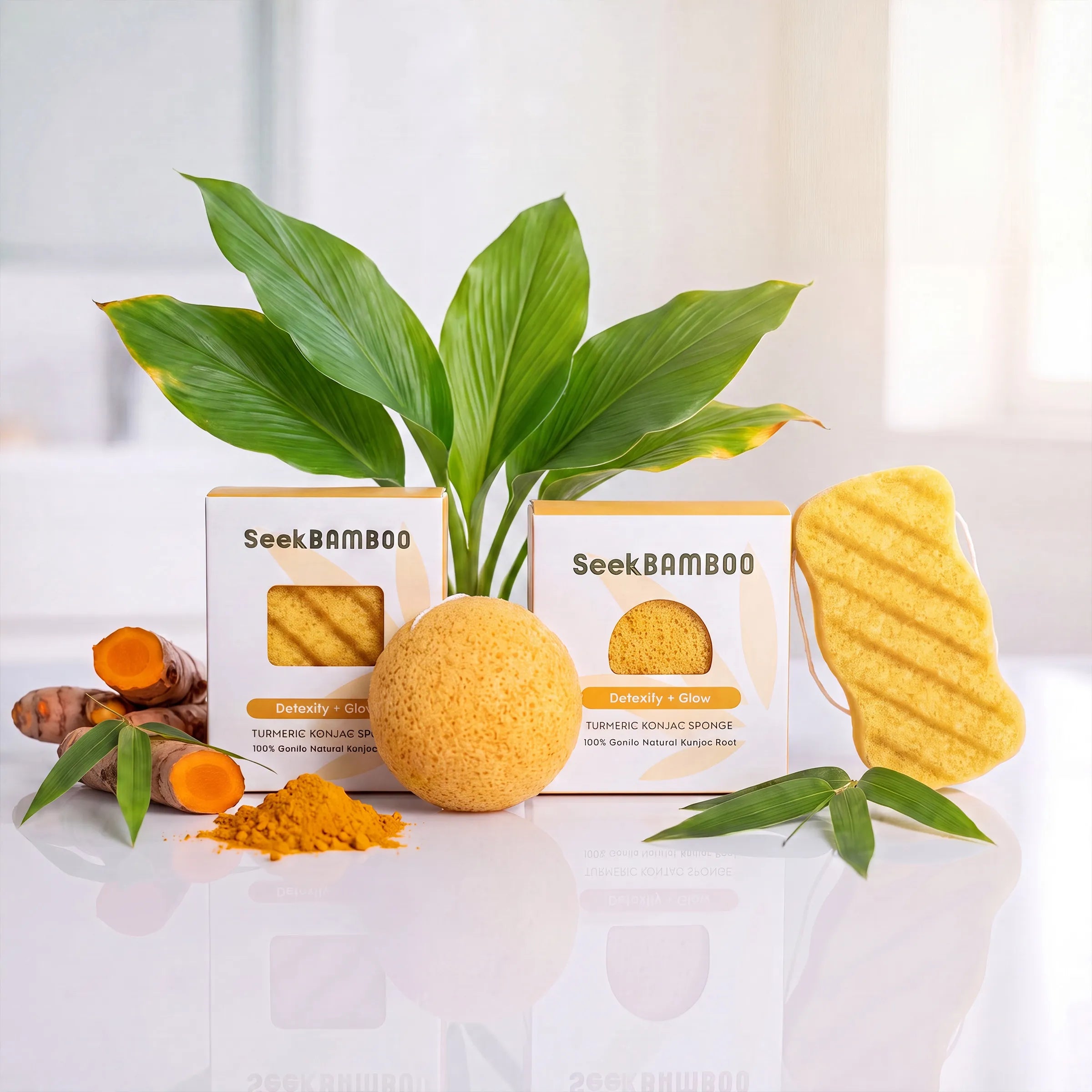 Turmeric Sponge Bundle By Seek Bamboo