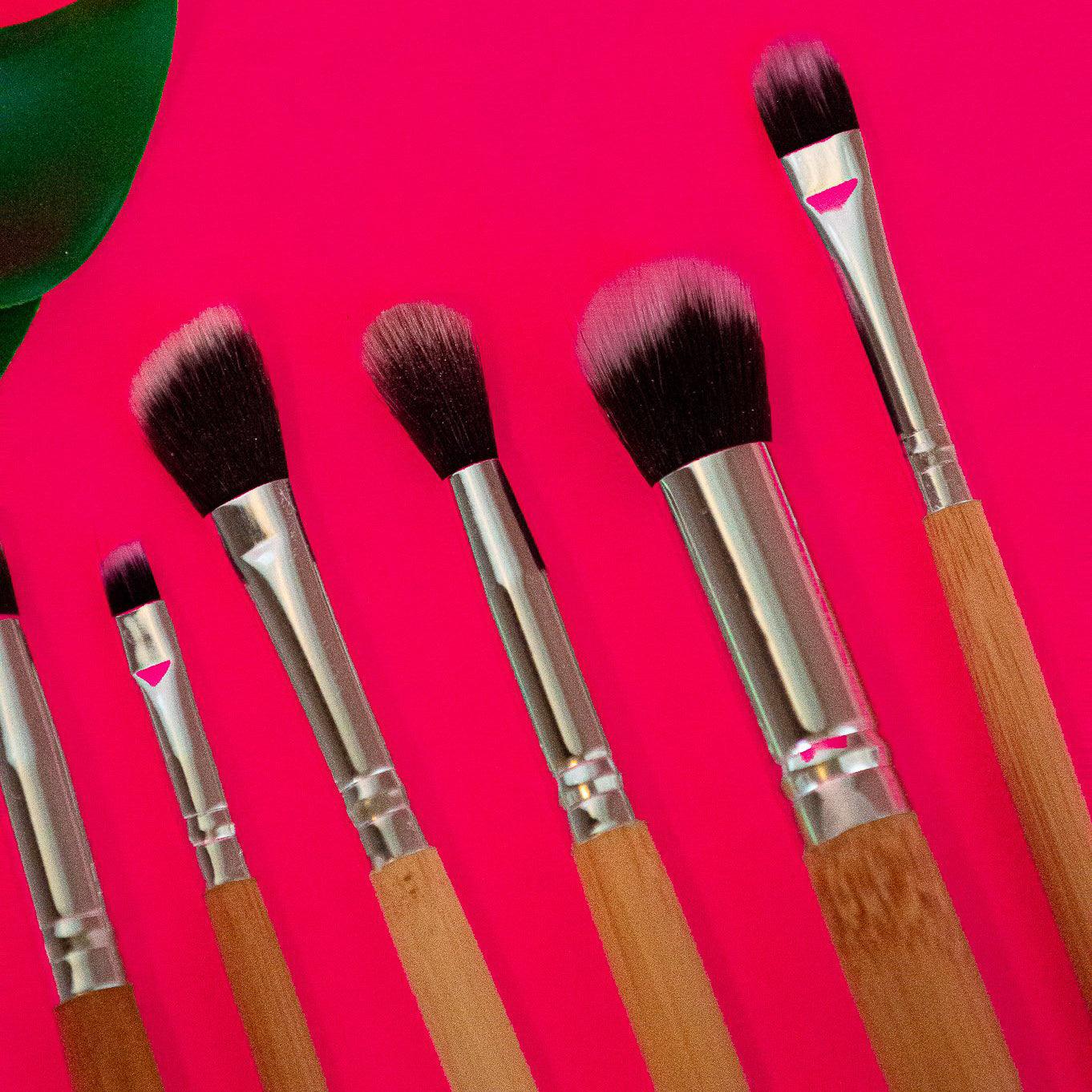 Bamboo Makeup Brush Kit