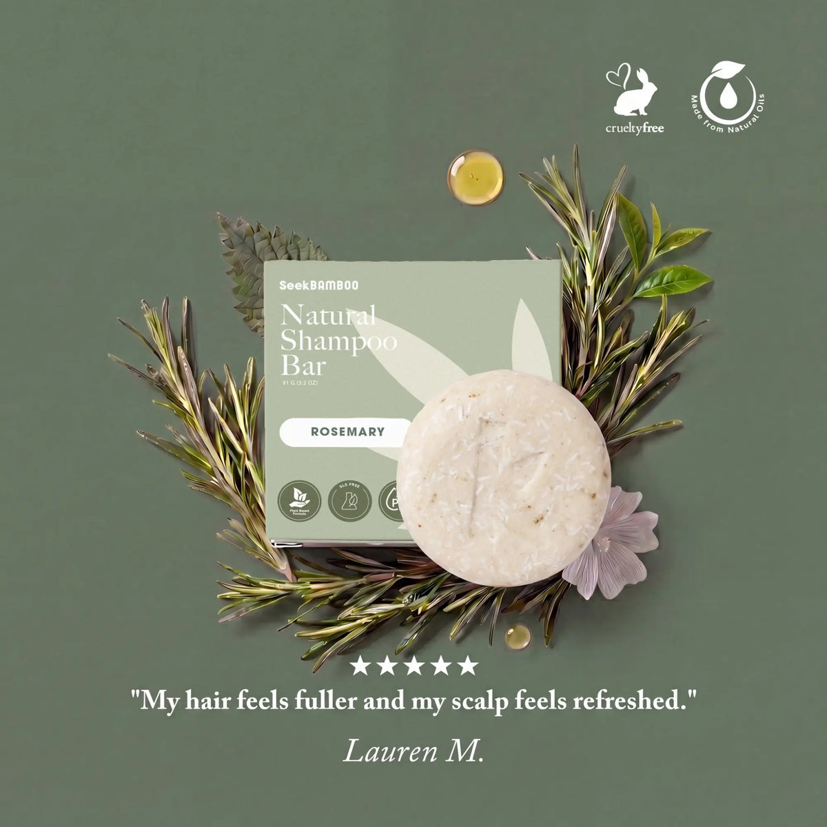 review of our rosemary shampoo for hair growth​