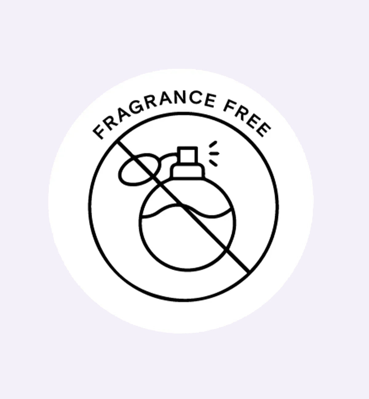 icon for a fragrance free lavender shampoo and conditioner