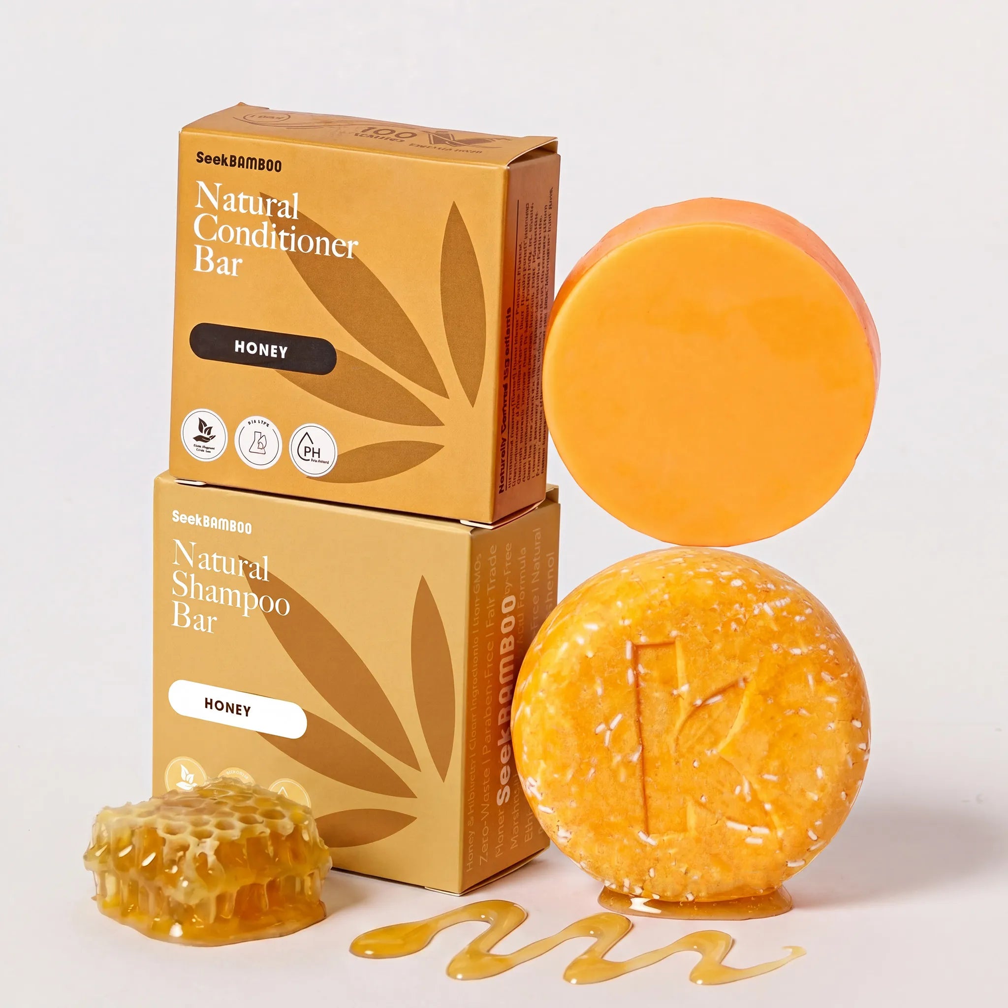shampoo and conditioner bars for curly hair on a white background as a main product image