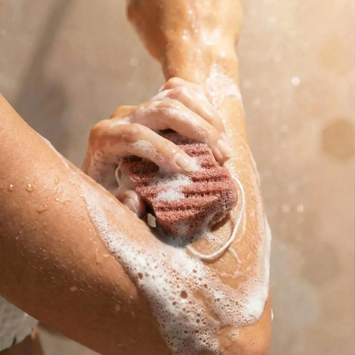 french red clay konjac body sponge