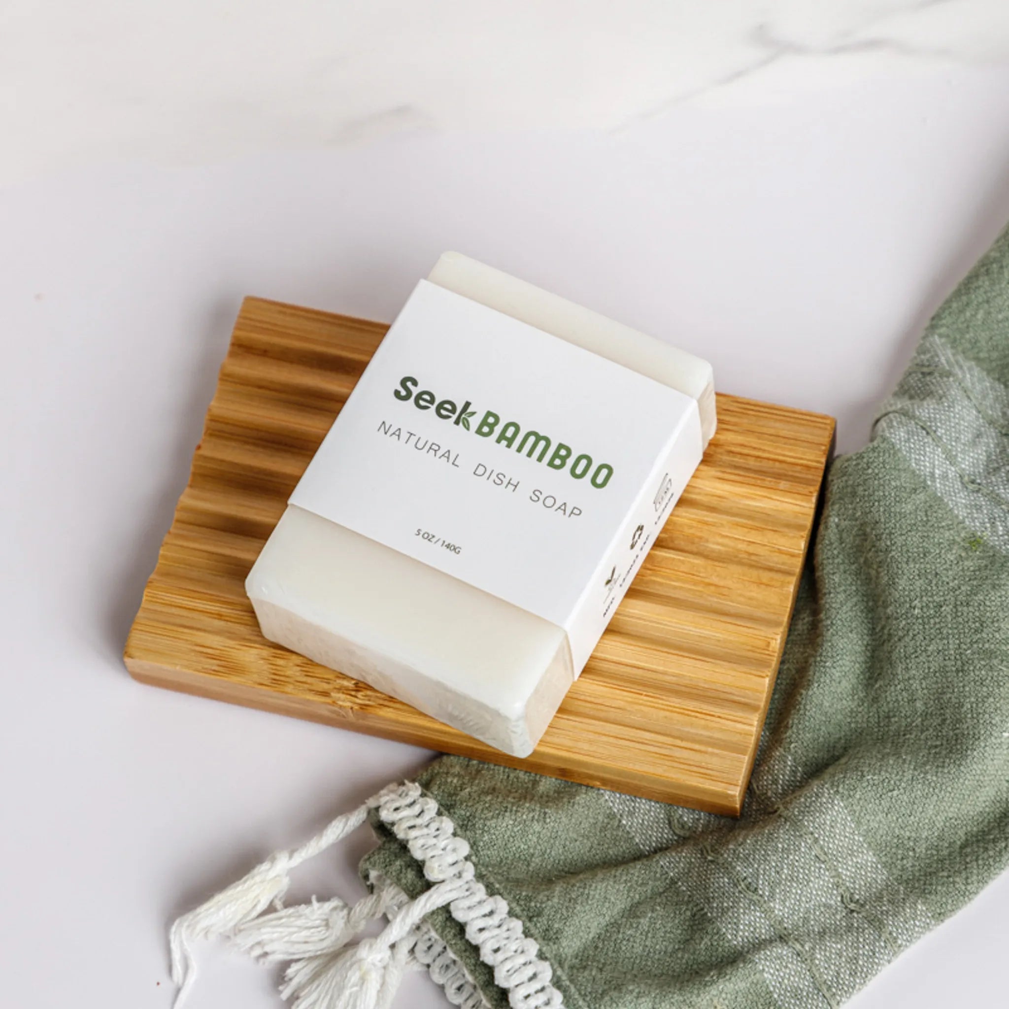 natural dish soap bar - seek bamboo