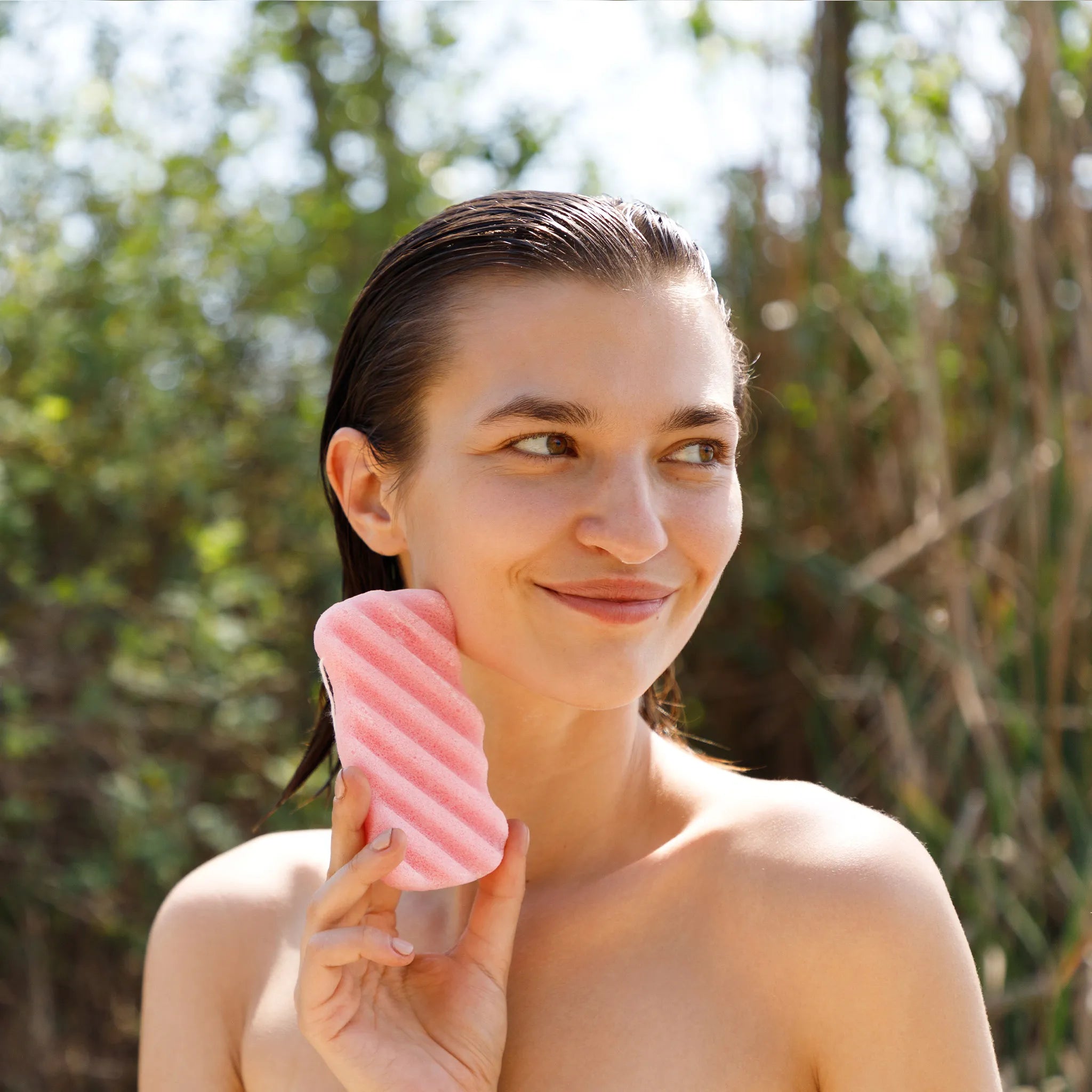 Pink Clay Konjac Body Sponge