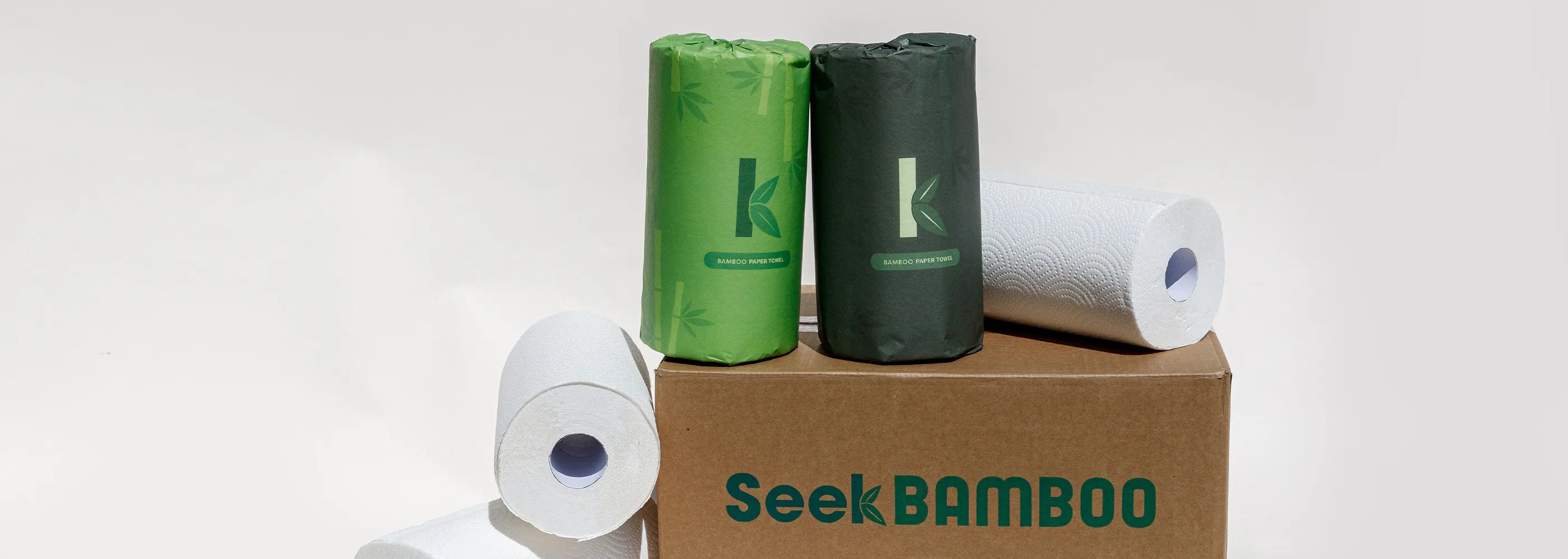 types of paper towels blog banner displaying bamboo paper towels